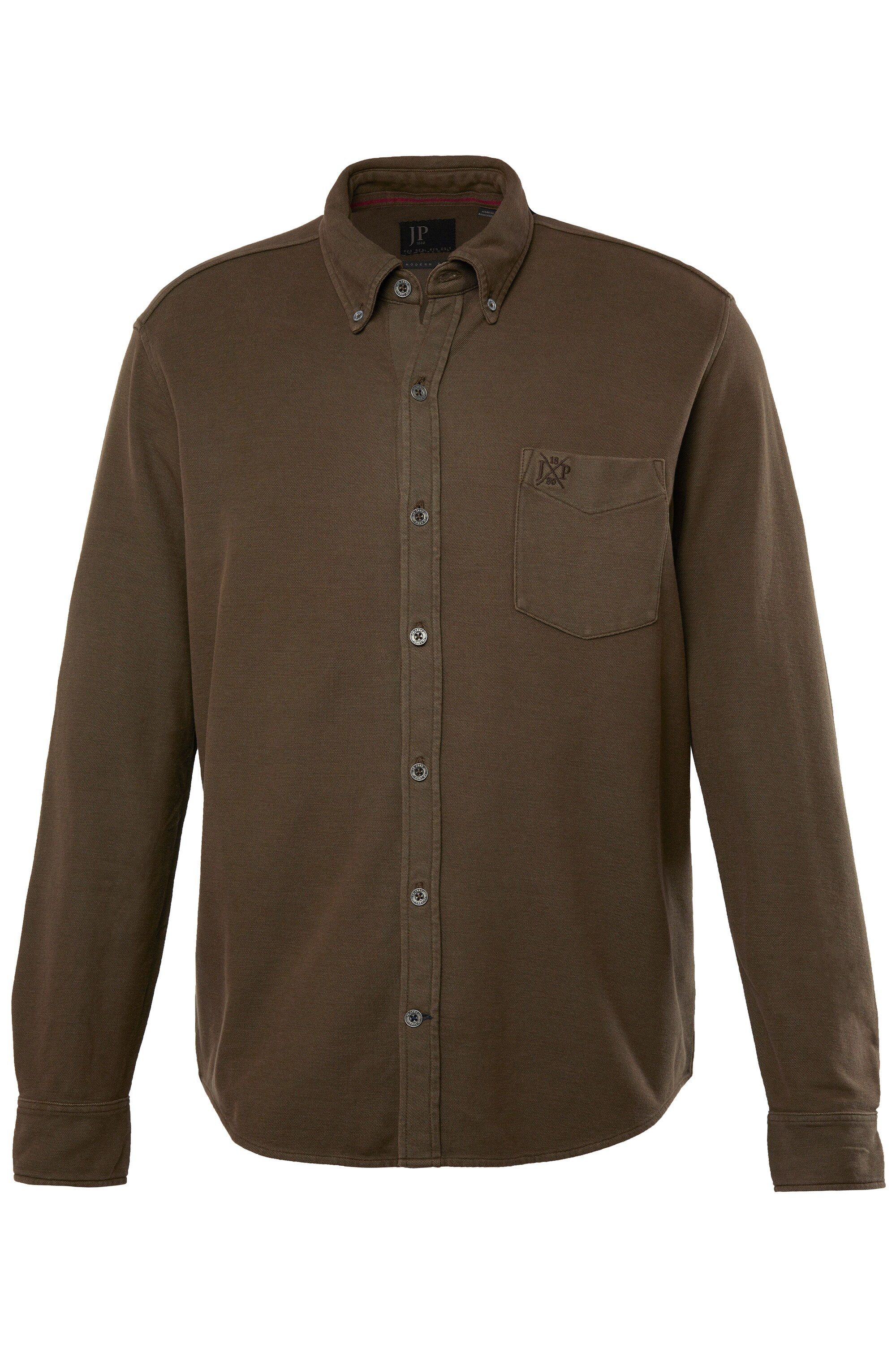 JP1880 Businesshemd Piqué-Hemd Langarm acid washed günstig online kaufen