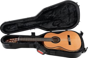 Shaman Gitarrentasche Klassikgitarren Case Schwarz, Gitarrencase mit Innenfutter aus Plüsch - inkl. 6 Schnappschlösser