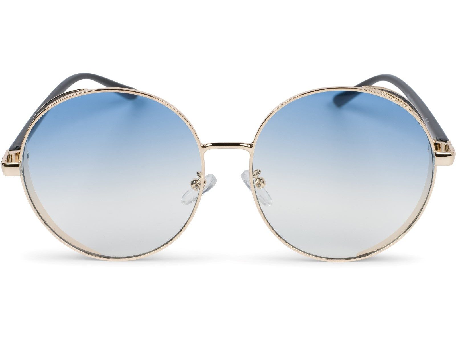 styleBREAKER Sonnenbrille Runde Sonnenbrille mit Glitzer Side Shield (1-St) Gradient