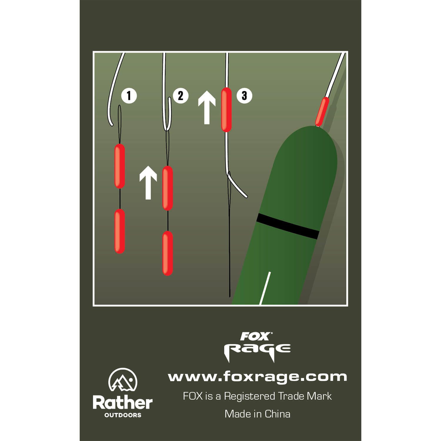 Fox Rage Schnurstopper Fox Rage Predator Posenstopper Rot 20 Stück