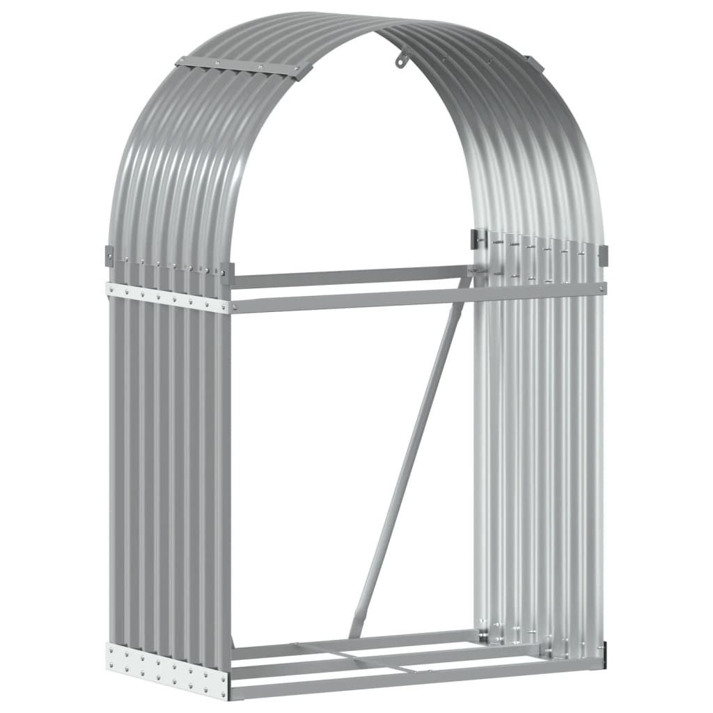 vidaXL Kaminholzregal Kaminholzunterstand Hellgrau 80x45x120 cm günstig online kaufen