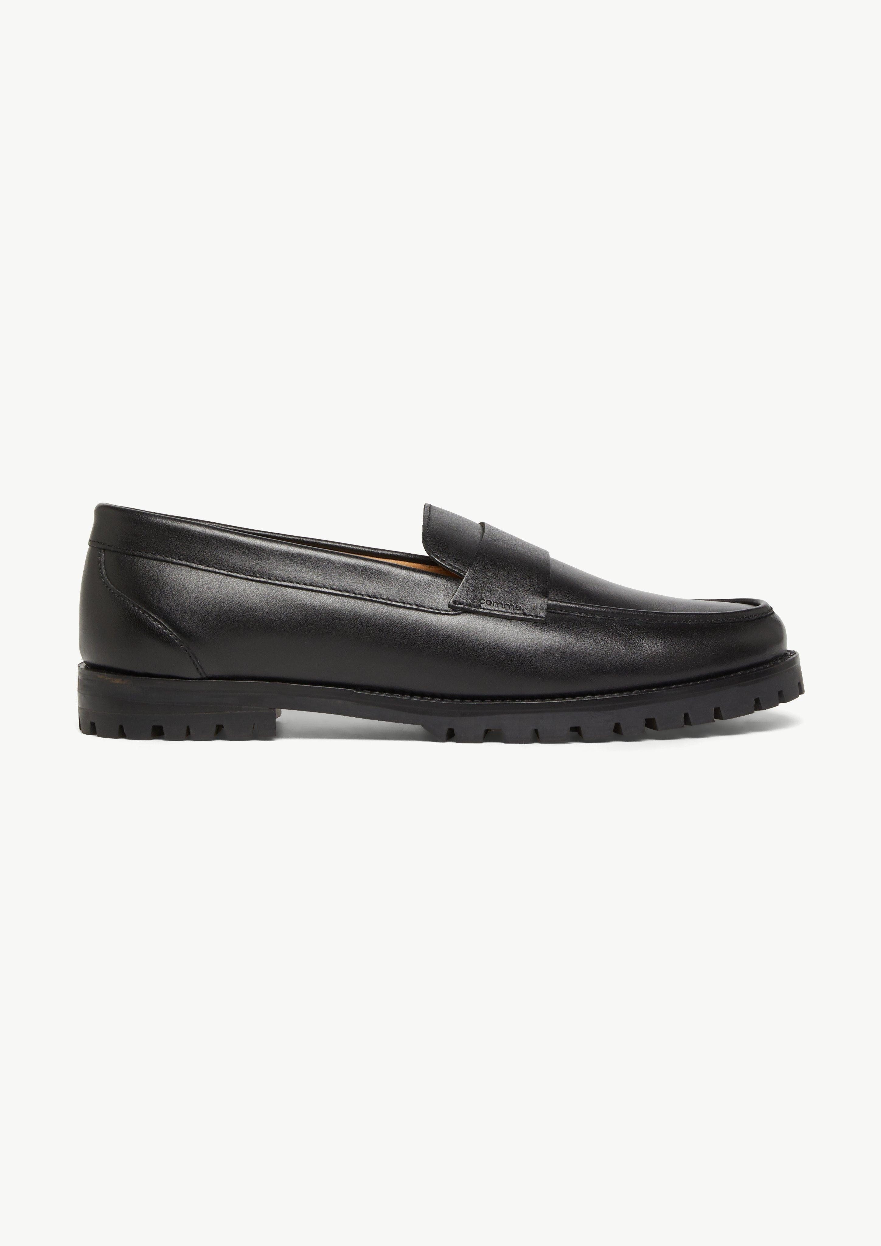 Chunky-Loafer aus Echtleder Sandale