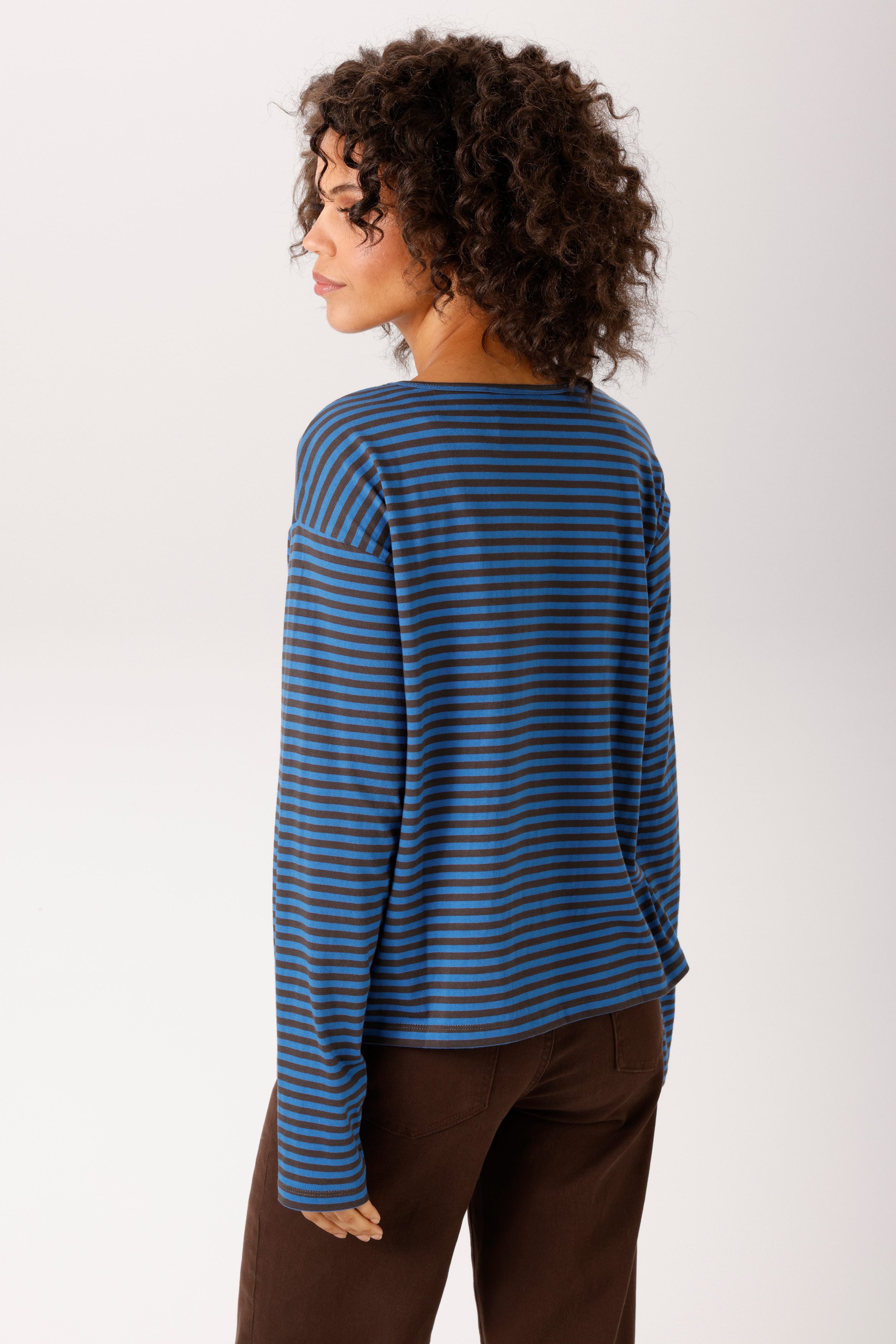 Aniston CASUAL Langarmshirt im trendfarbenen Ringel-Dessin - NEUE KOLLEKTION – Bild 2 von 5