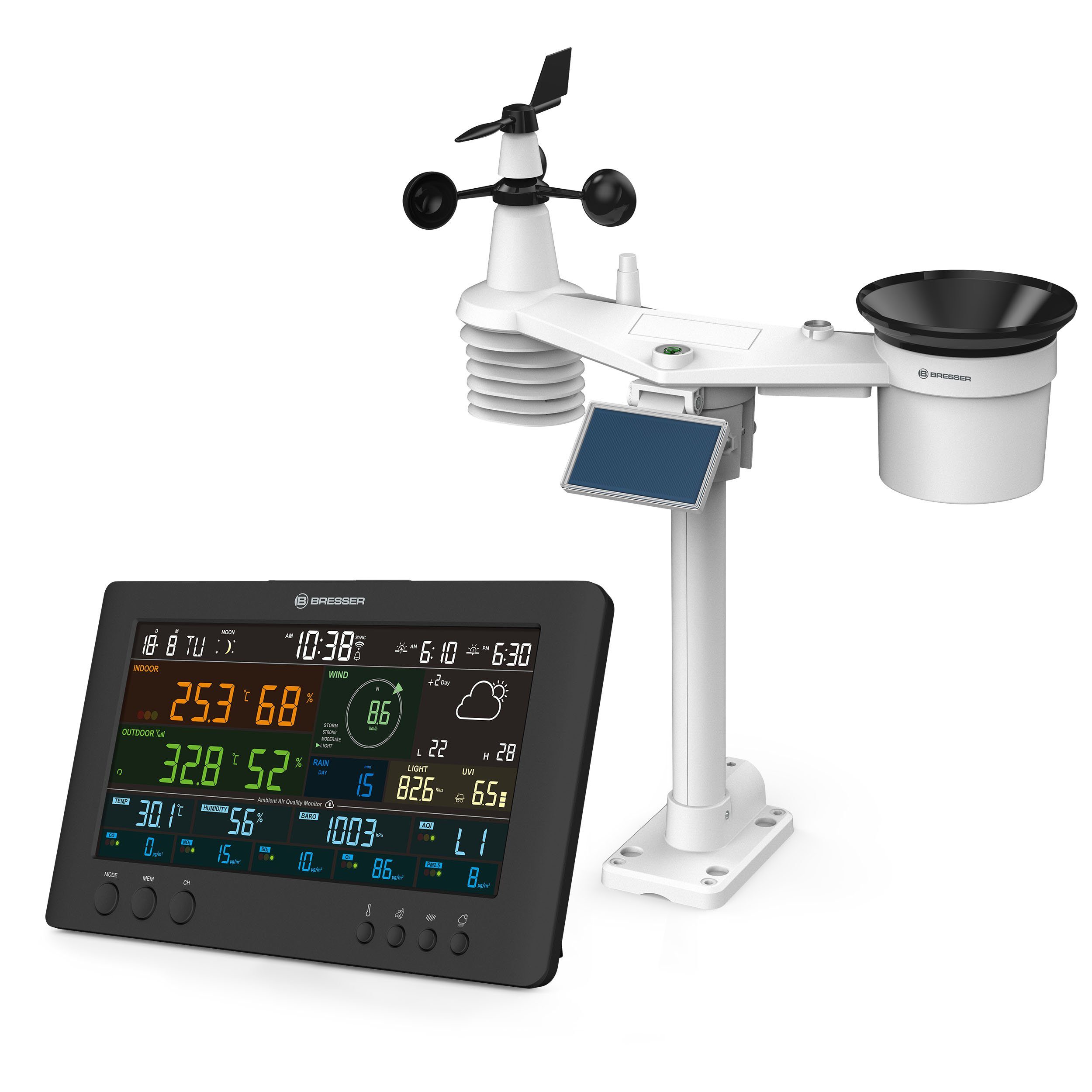 Wetterstation BRESSER 7-in-1-Wetterstation Air-Mon