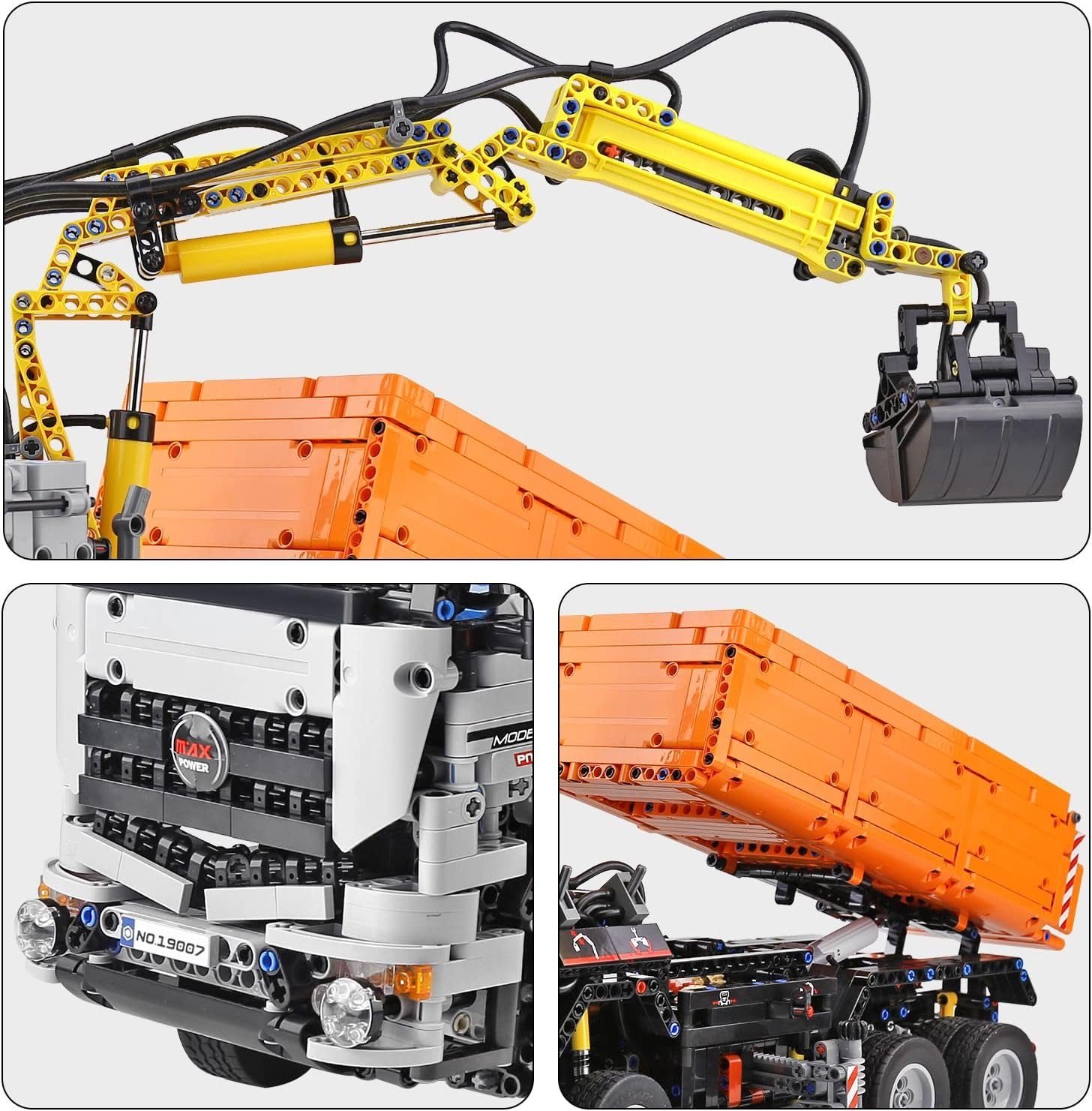 Mould King Mould King 19007 Pneumatic Truck - RC-Control Konstruktionsspielsteine, (2819 St)