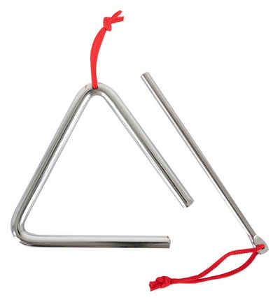 Classic Cantabile Triangel mit Schlägel - Schlaginstrument mit 10cm (4), 2-St., Inkl. Schlägel, Triangle aus Stahl für Kinder und Musikalische Früherziehung