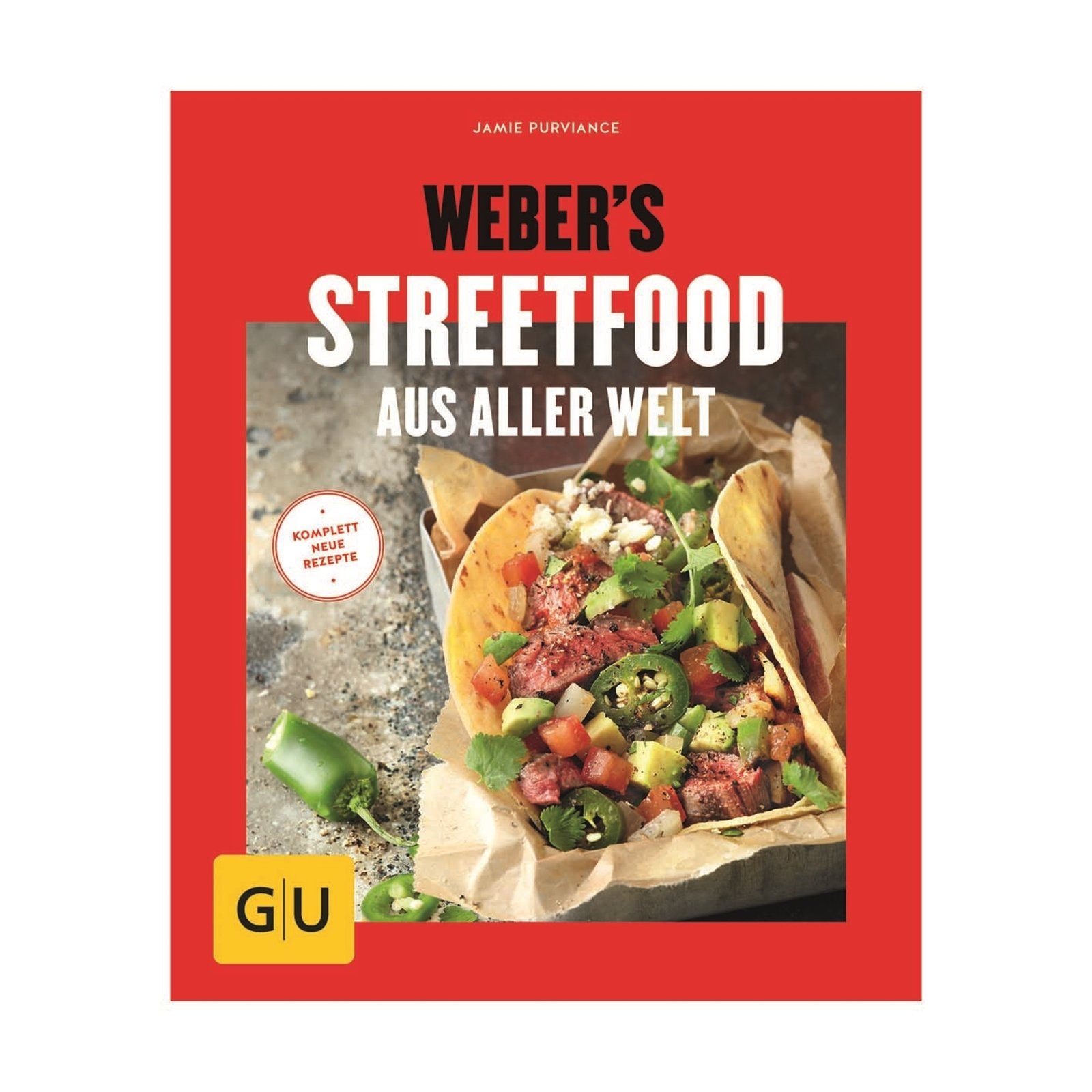 Weber Kochbuchhalter Buch Weber`s Streetfood Taschenbuch (1 St., 1 Kochbuch), Kochbuch Rezeptbuch