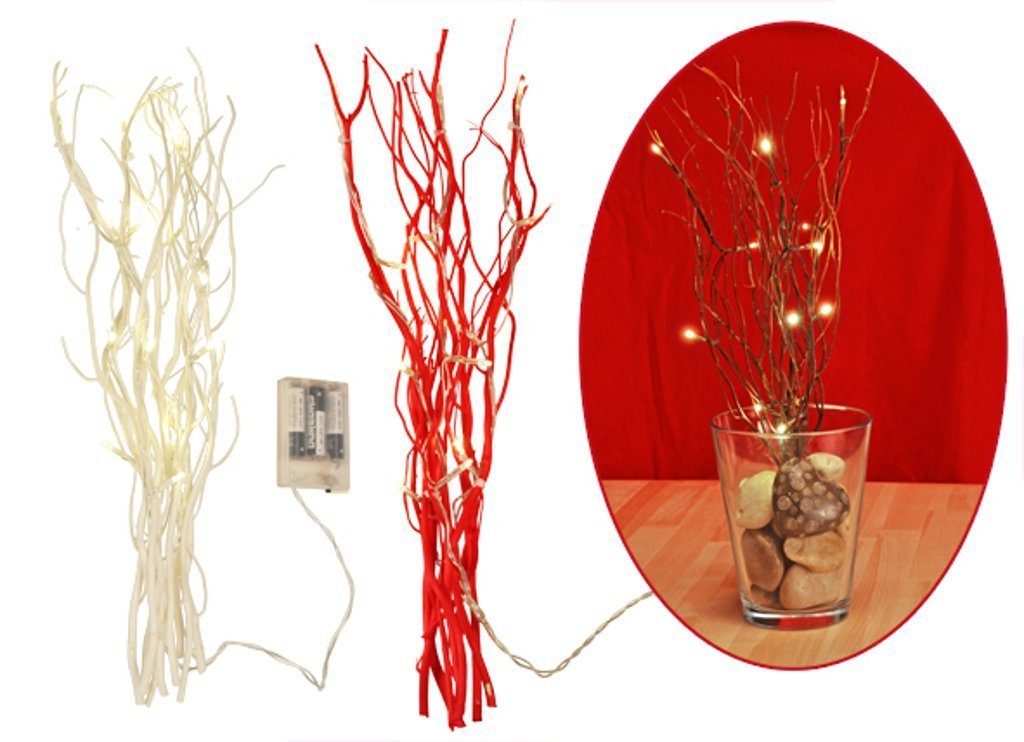 Kunstzweig 12 LED Lichterzweige Lichterkette Zweige Äste Dekoration