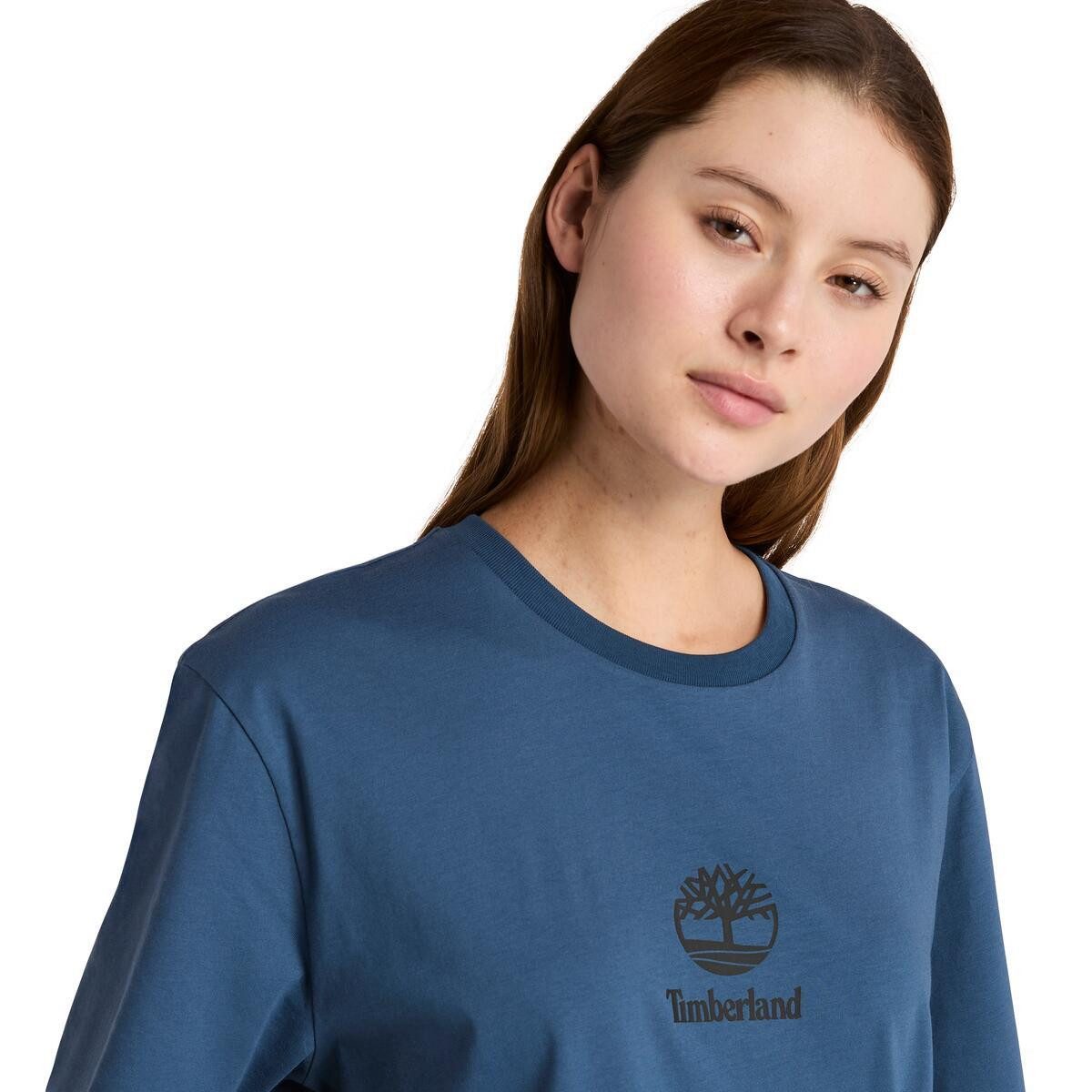 Timberland T-Shirt Print Stack Logo Short Sleeve Tee sportlicher Schnitt, Kurzarm, für Sportmode und Casualmode
