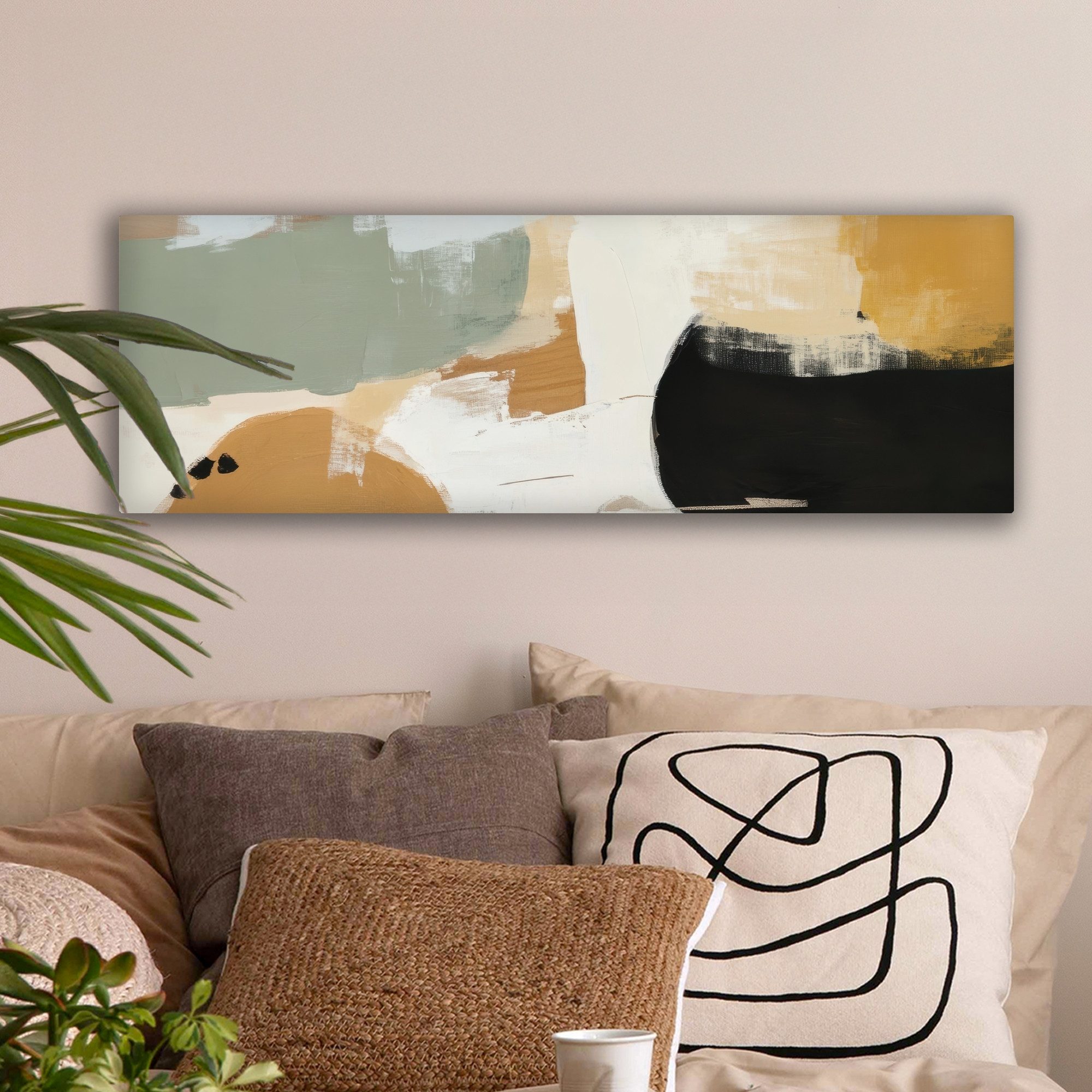 OneMillionCanvasses® Leinwandbild Panorama Farbe - Abstrakt - Farben, Fotod günstig online kaufen