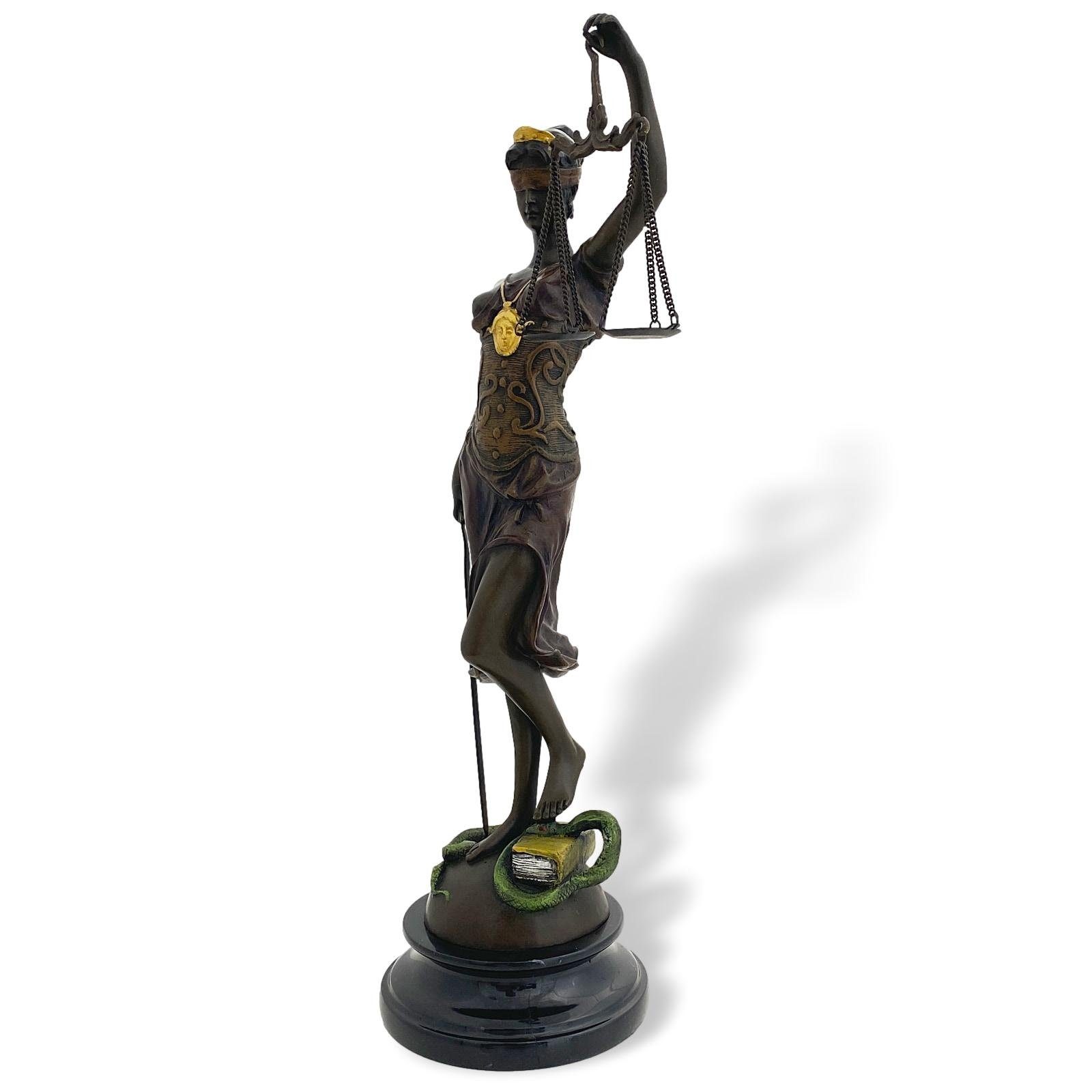 40cm - Justitia Aubaho Sculptur Bronzeskulptur Antik-Stil Skulptur Bronze Bronzestatue