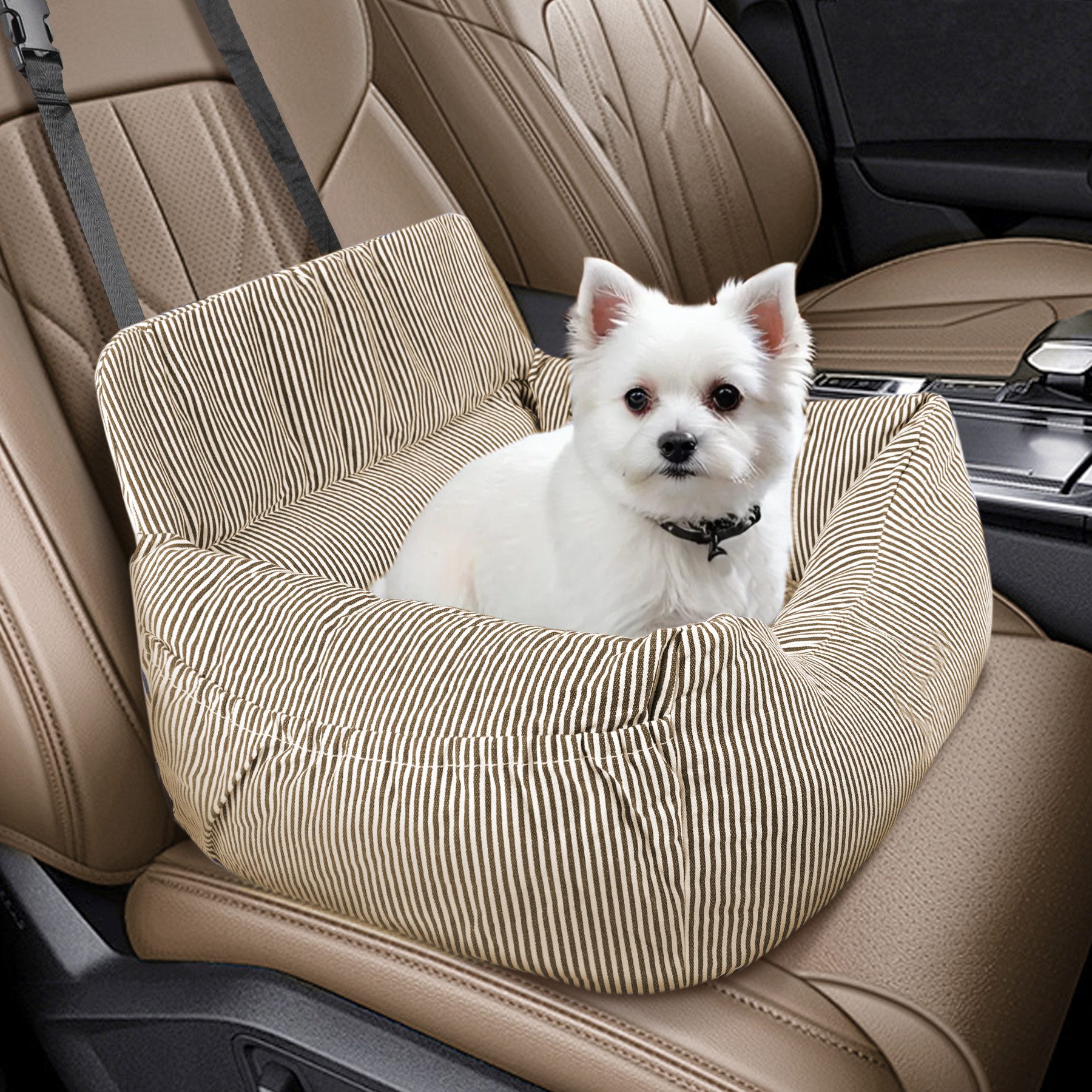 CALIYO Hunde-Autositz Hundesitz, Autositz für Hunde, Haustier-Autositz, hochwertigem Oxford-Tuch und Polypropylen-Gewebe, geeignet für alle Arten von Autos, multifunktionales Hundebett