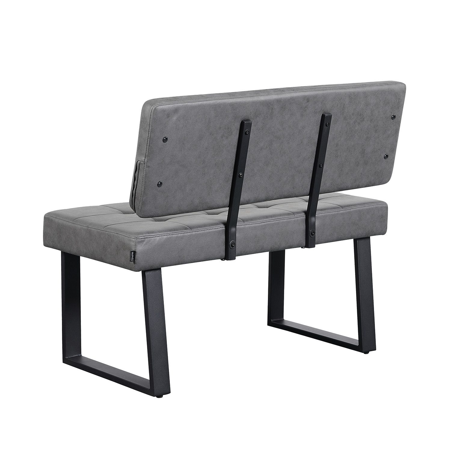 B&D home Essbank SIGFRID (1-St), gepolstert, Metallgestell, mit/ohne Rückenlehne, in 100/120/140/160cm