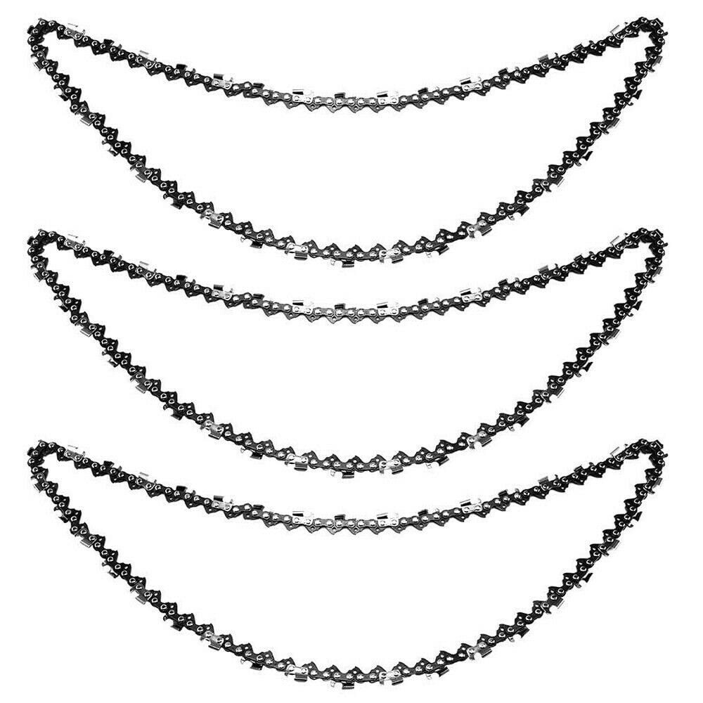 Youyijia Sägekettenschärfgerät Pack of 3 Saw Chains 18 Inches 45 cm 72TG 0.325 Inch 1.5 mm
