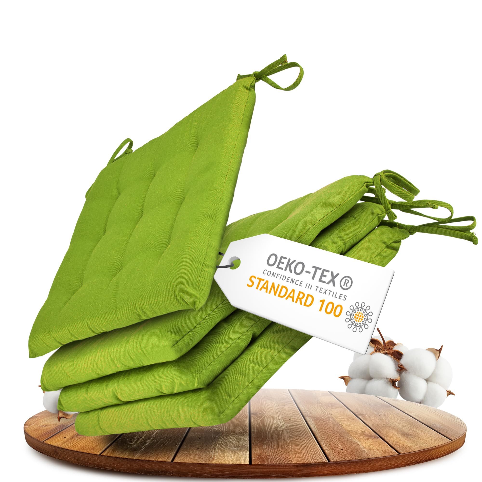 Gräfenstayn Подушка для крісла - Подушки 40×40 cm mit Haltebändern - Indoor Outdoor, robustes Подушки für Indoor & Outdoor, mit Haltebändern