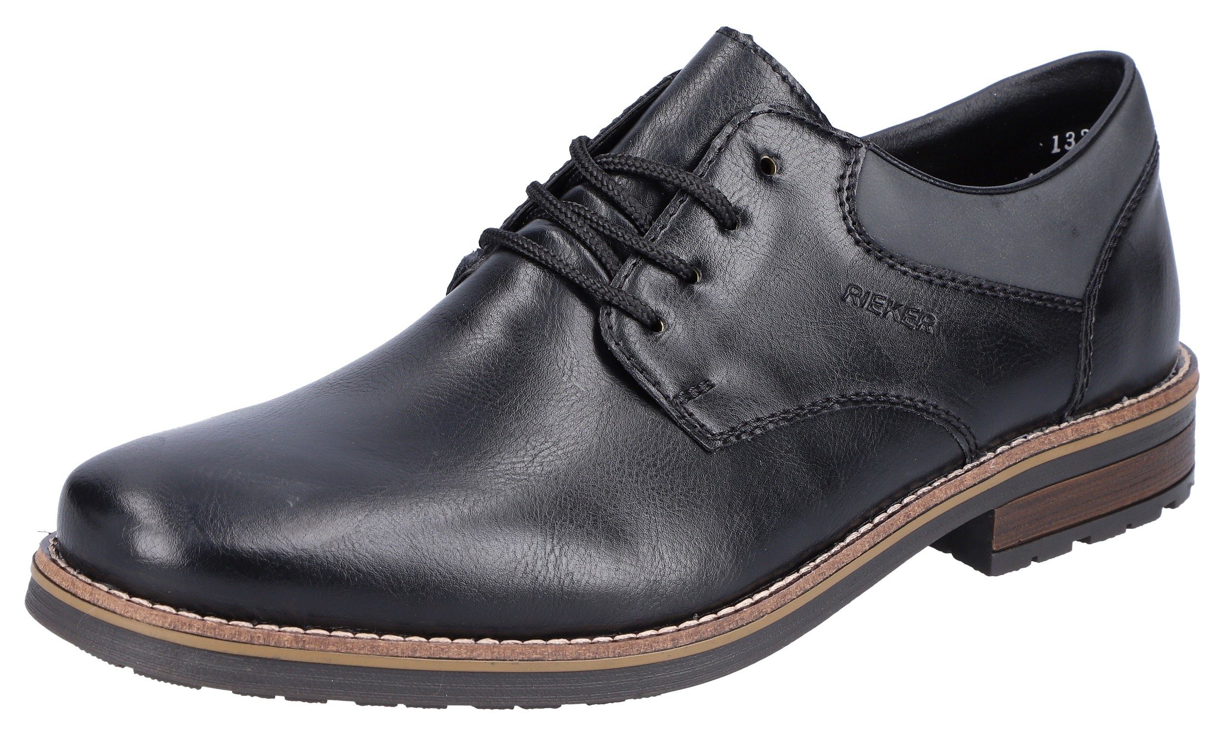 Rieker Schnürschuh in eleganter Optik, Freizeitschuh, Halbschuh, Schnürschu günstig online kaufen