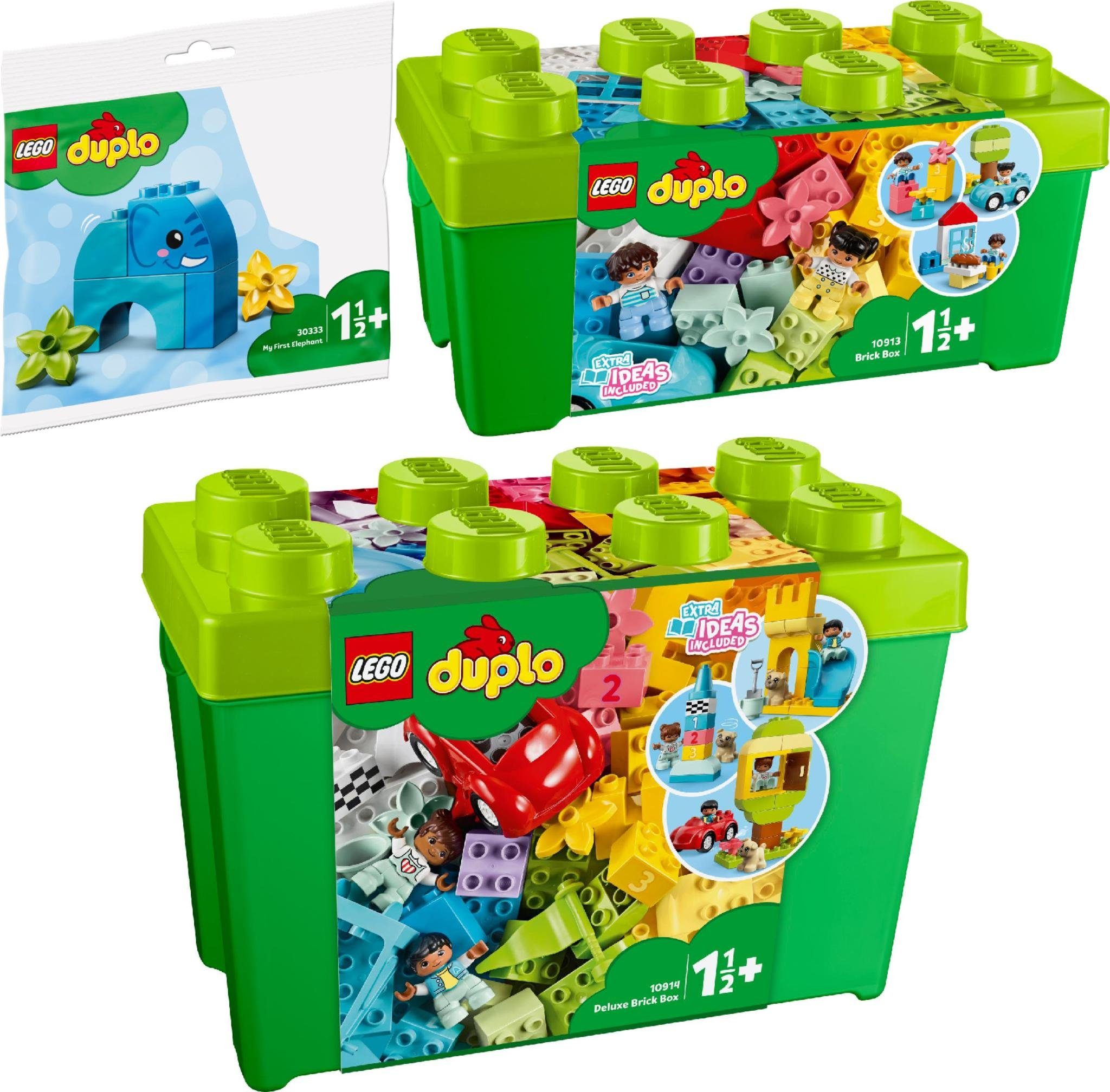 LEGO® Konstruktions-Spielset 3er Set: 30333 Mein erster Elefant - Polybag +  109