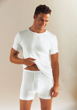 Clipper Unterhemd (3-St) aus Doppelripp, T-Shirt, Unterziehshirt, Kurzarm T-Shirt