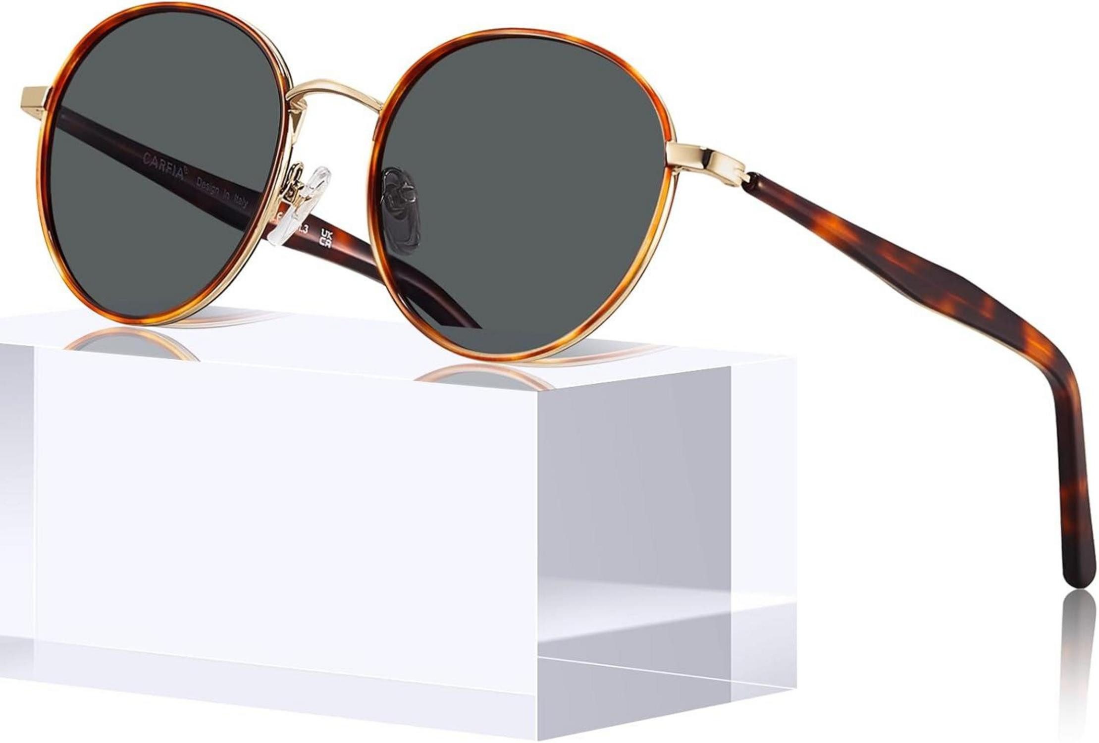 LuxusKollektion Retrosonnenbrille Vintage Runde Damen Sonnenbrille günstig online kaufen