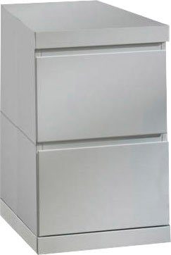 Vipack Schreibtisch (Made in Europe), Feststehender Schreibtisch-Container mit 2 großen Schubladen