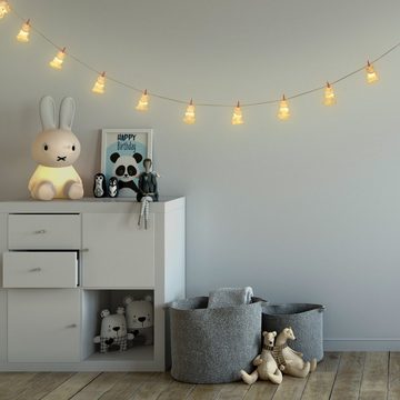 relaxdays LED-Lichterkette 10 x Einhorn Lichterkette