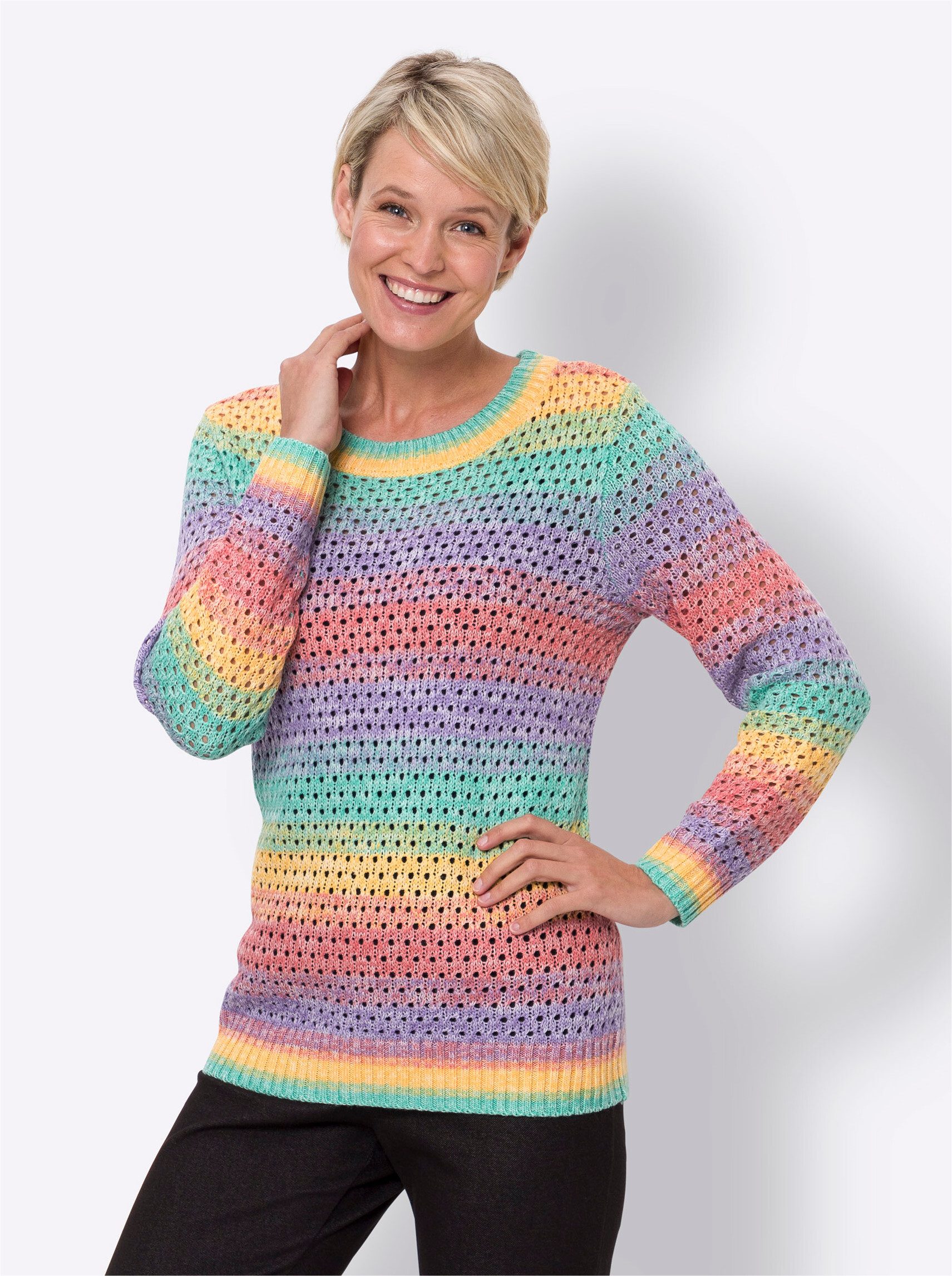 Strickpullover Ajourpullover