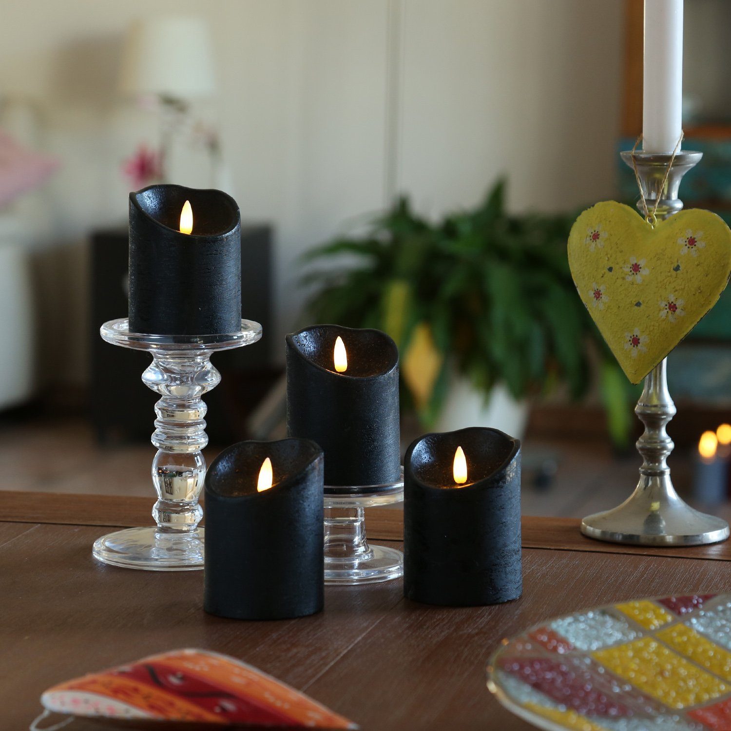 MARELIDA LED-Kerze LED Kerzenset Rustik Optik günstig online kaufen