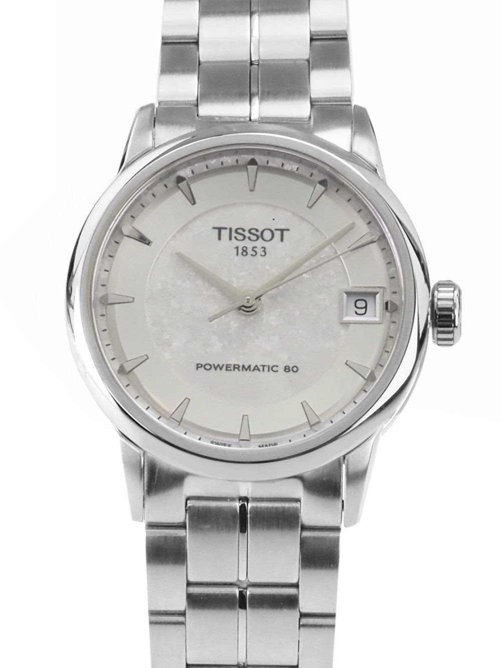Tissot Automatikuhr schweizer Damen Uhr 33 mm Ø T0862071103110 Powermatic 80, Glasboden mit Aufdruck "Schweizer Jungfraubahn"