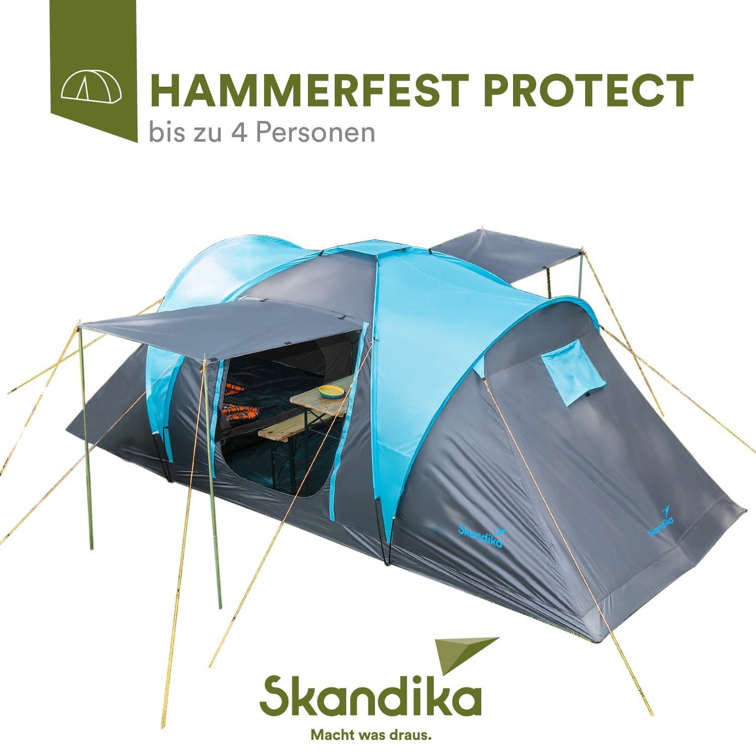 Skandika Kuppelzelt Hammerfest 4 Protect, Campingzelt, günstig online kaufen