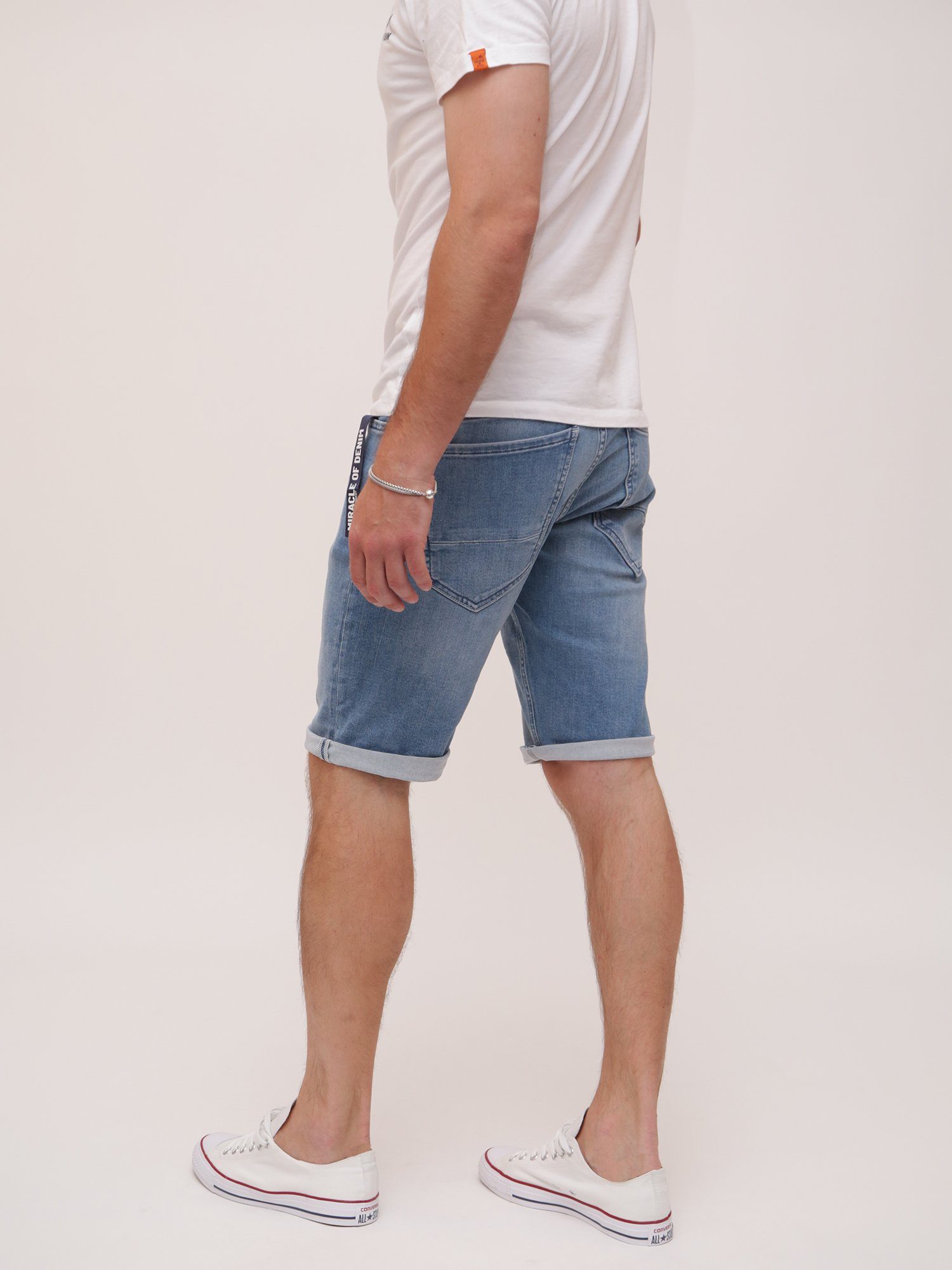 Jogg Georgia Stretchdenim Denim of Blue Jeansshorts pflegeleichtem Trevol aus Miracle