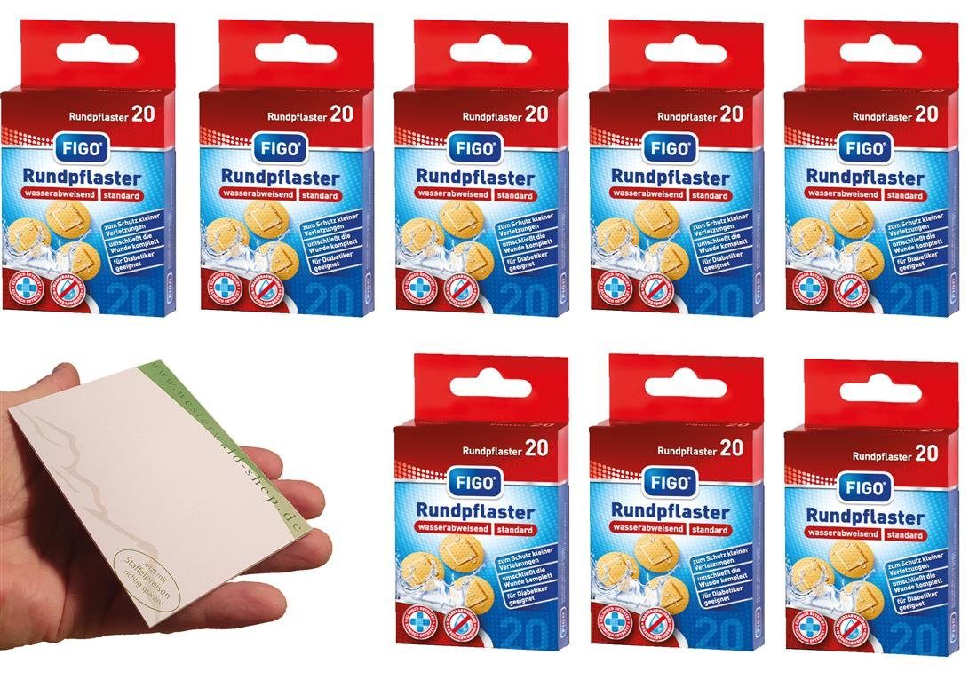 varivendo Wundpflaster Rundpflaster Hellbraun 160 Stück wasserfest 25mm (Set, 160 St., Rundpflaster), Pflaster Wundversorgung Wundpflaster Rundpflaster