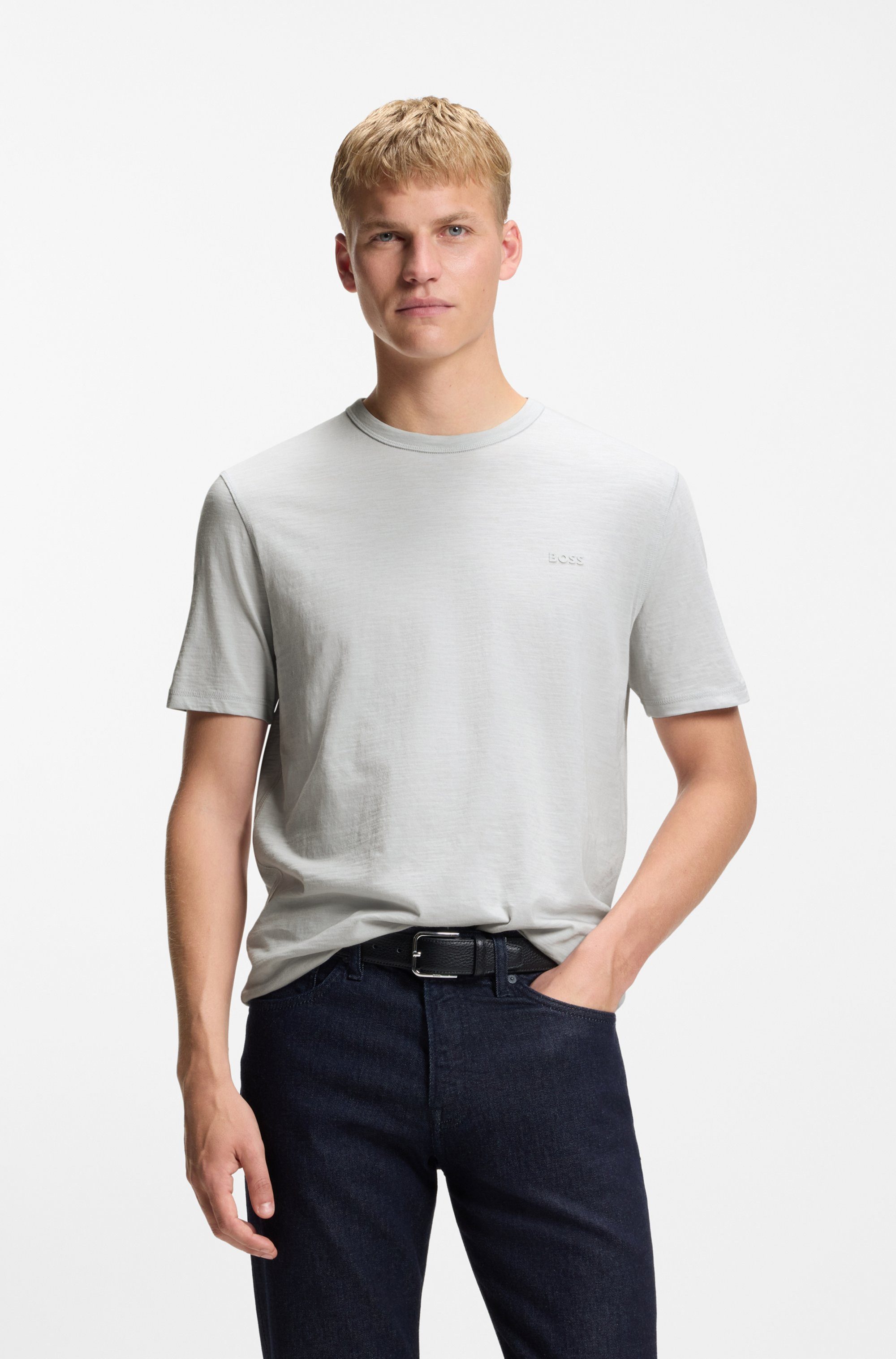 BOSS ORANGE T-Shirt Tegood Rundhalsausschnitt, Regular Fit, Logoschriftzug günstig online kaufen