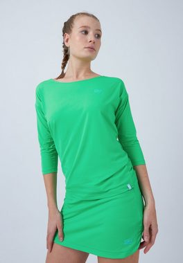 SPORTKIND Funktionsshirt Tennis 3/4 Loose Fit Shirt Mädchen & Damen grün