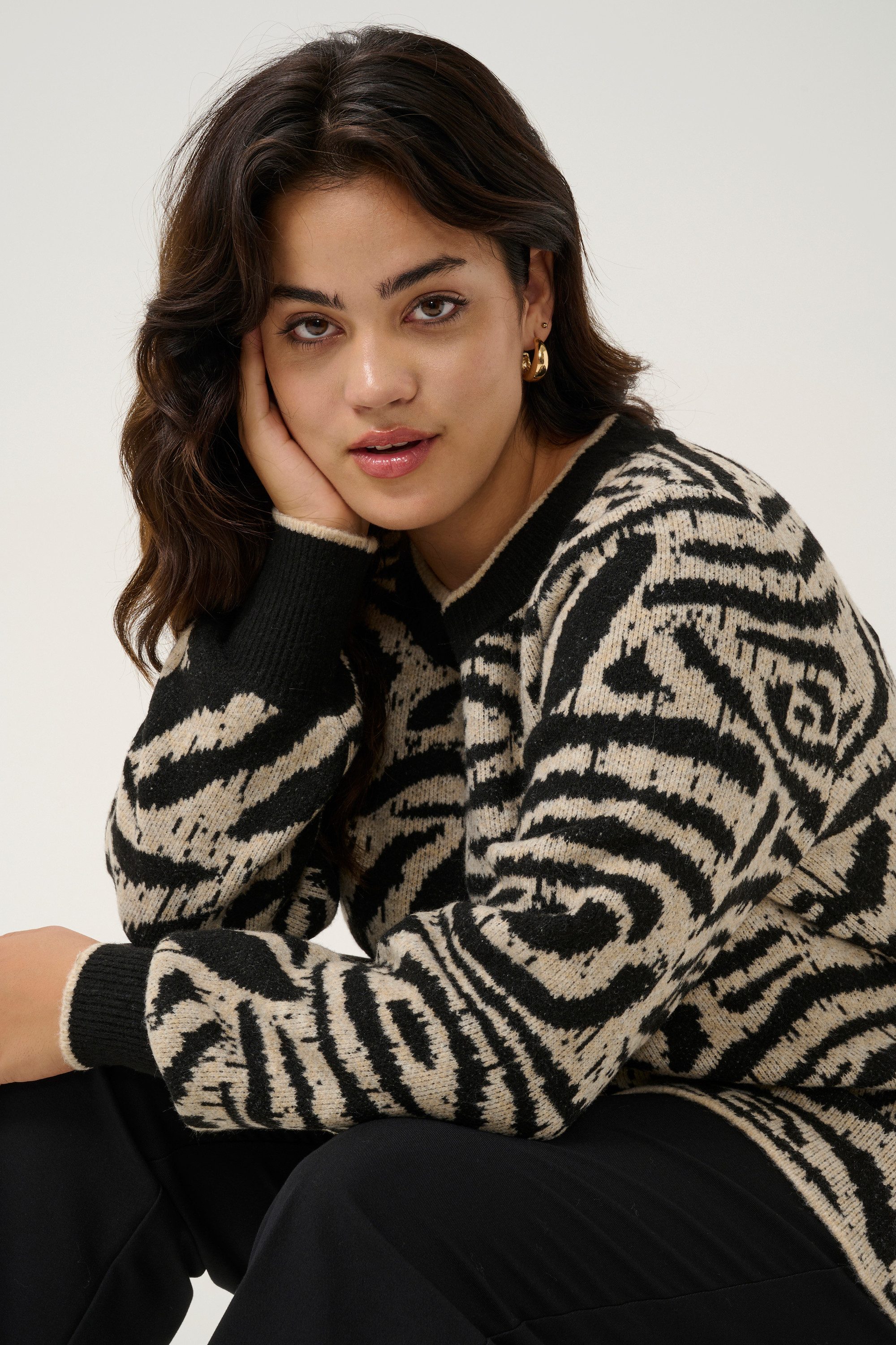 KAFFE Curve Strickpullover Strickpullover KCvilma Große Größen