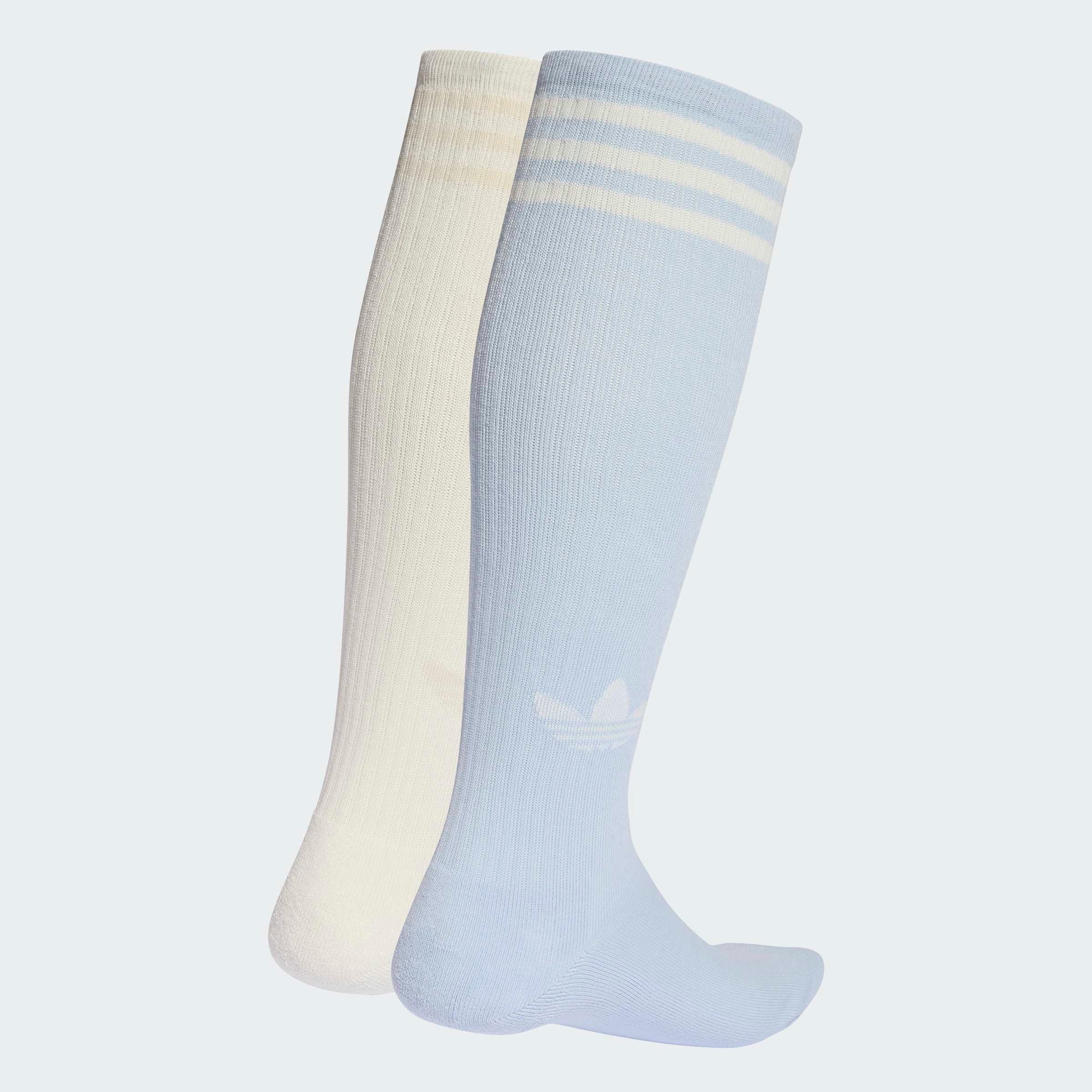 adidas Originals Sportsocken 3-STREIFEN KNIESTRÜMPFE, 2 PAAR (2-Paar) für sportive Aktivitäten und Laufen, 2-teiliges Set