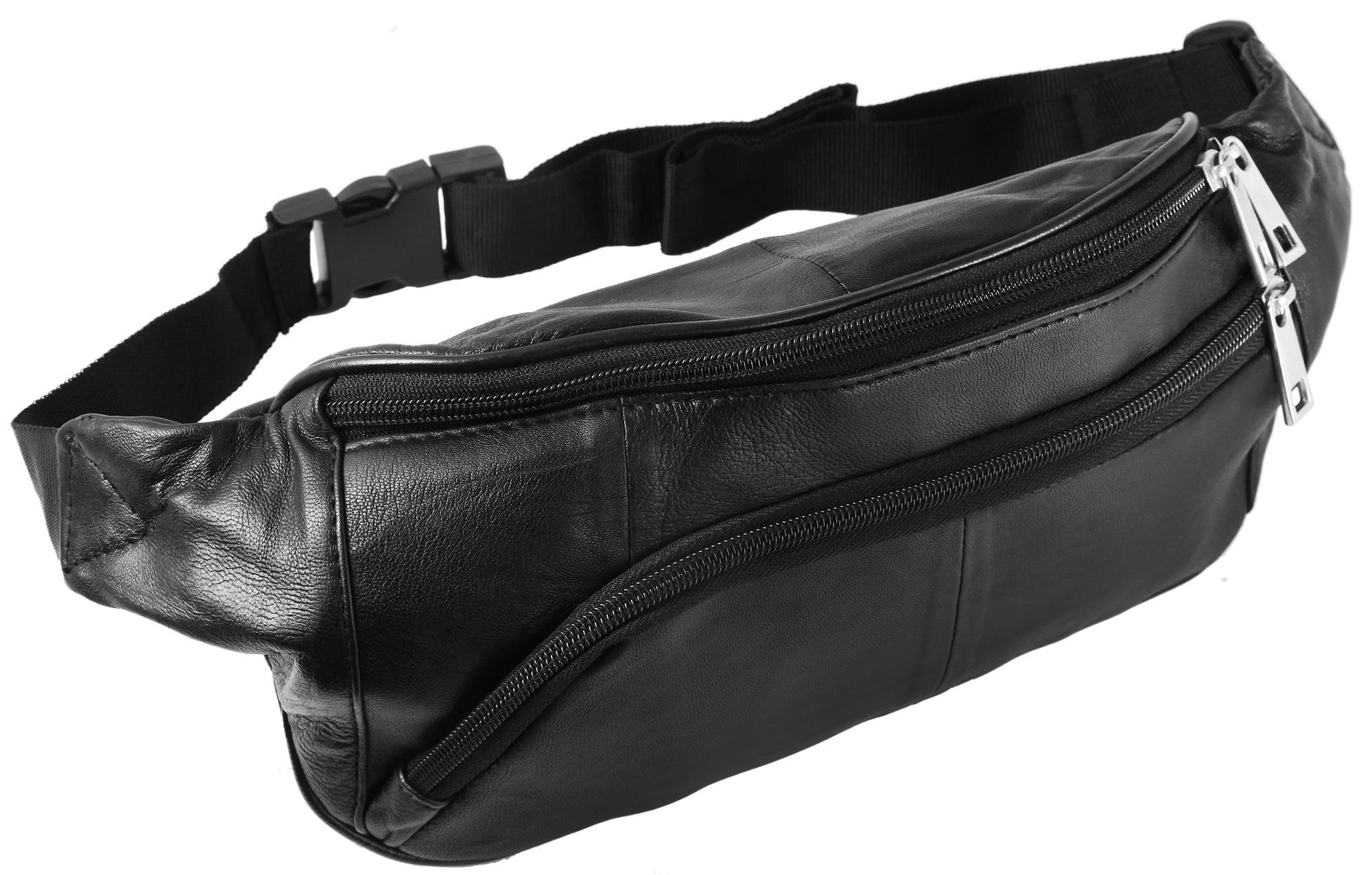 STEINMEISTER Bauchtasche Kamel Unisex Hüfttasche Gürteltasche aus Echtleder