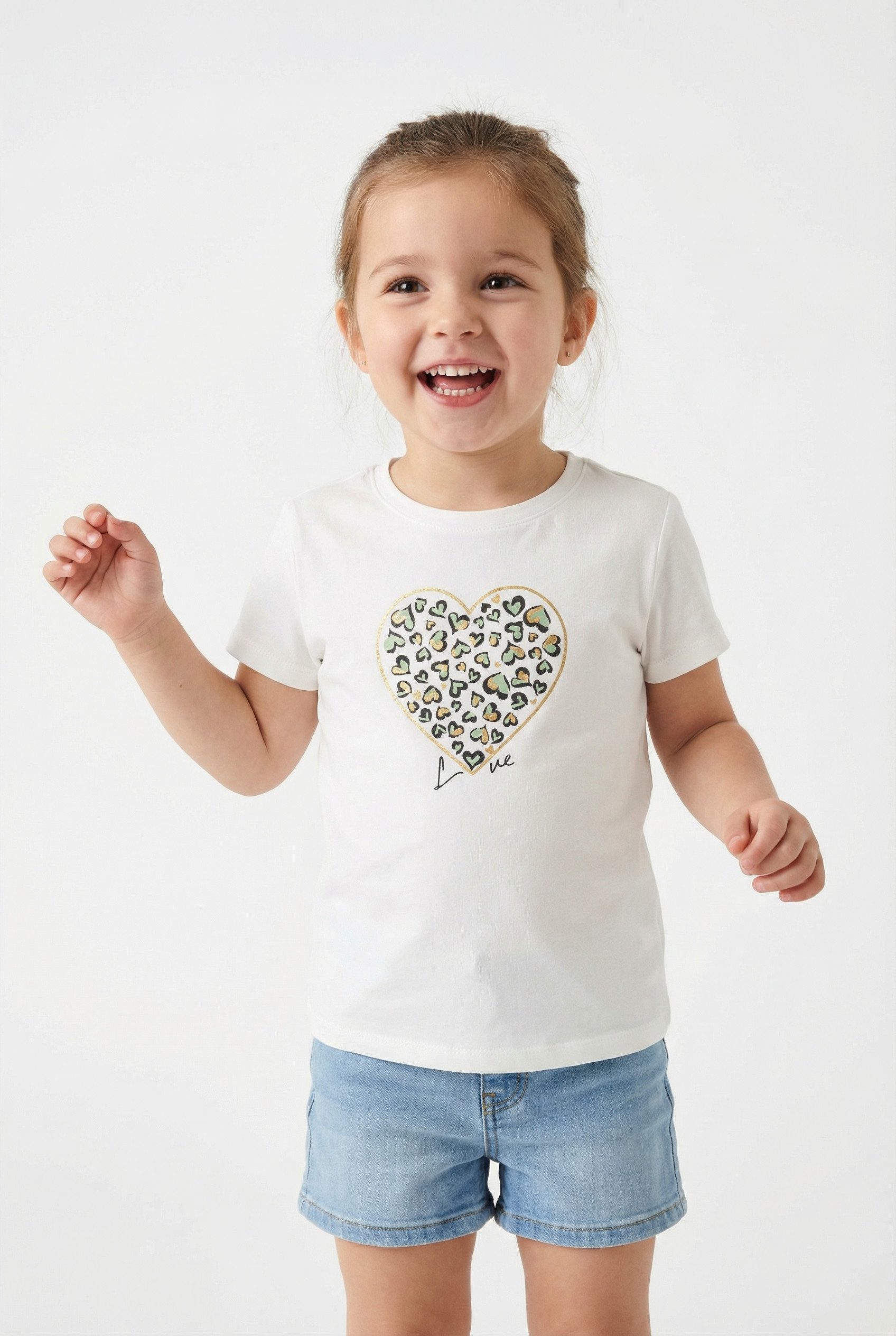 KIDS ONLY T-Shirt KOGLANY-NINA LIFE LOVE S/S TOP FR JRS mit unterschiedlichen Motiven - je nach Bodyfarbe