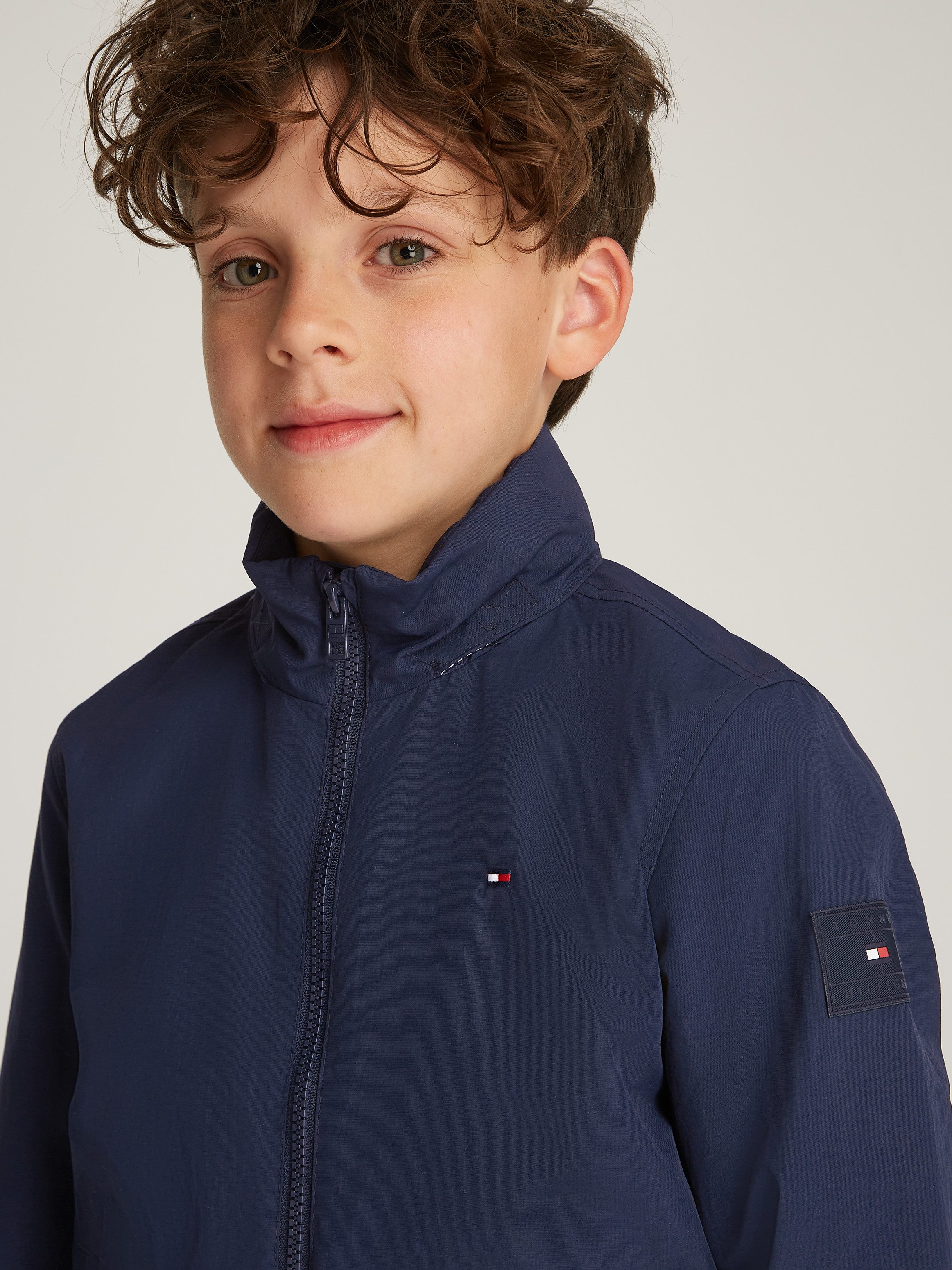 Tommy Hilfiger Outdoorjacke ESSENTIAL JACKET mit Logo-Patch