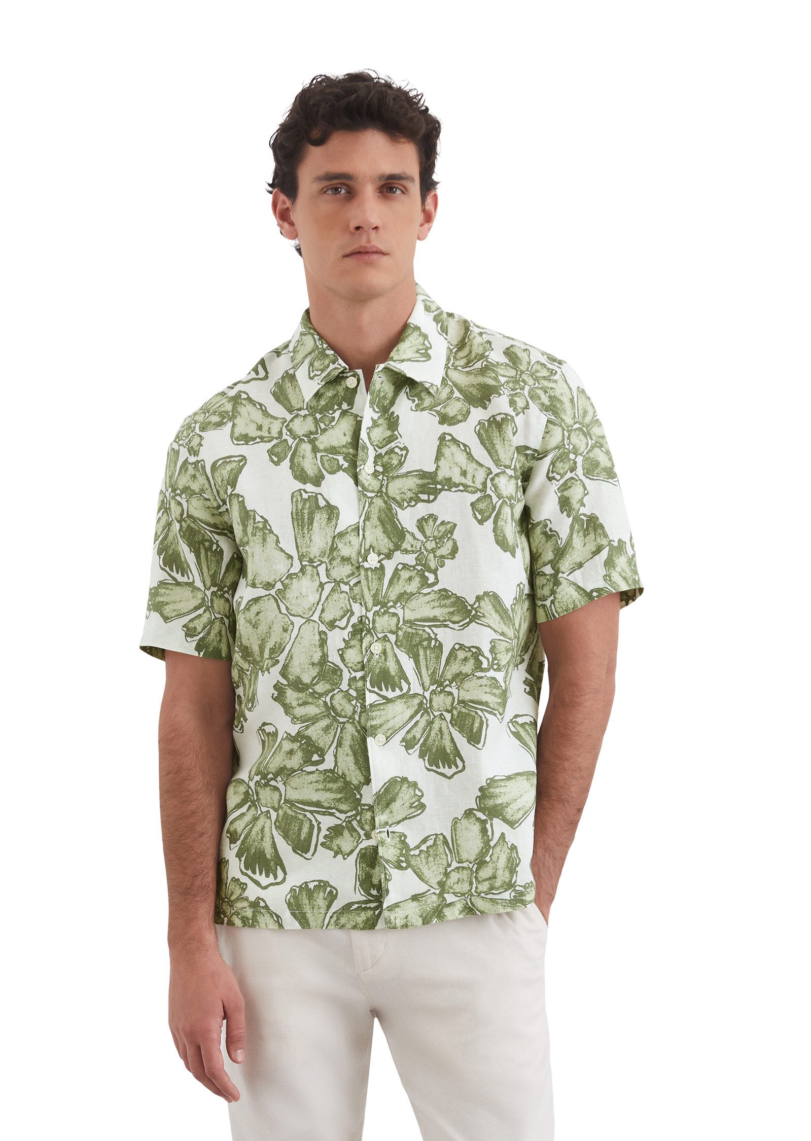 Marc O'Polo Kurzarmhemd aus reinem Leinen