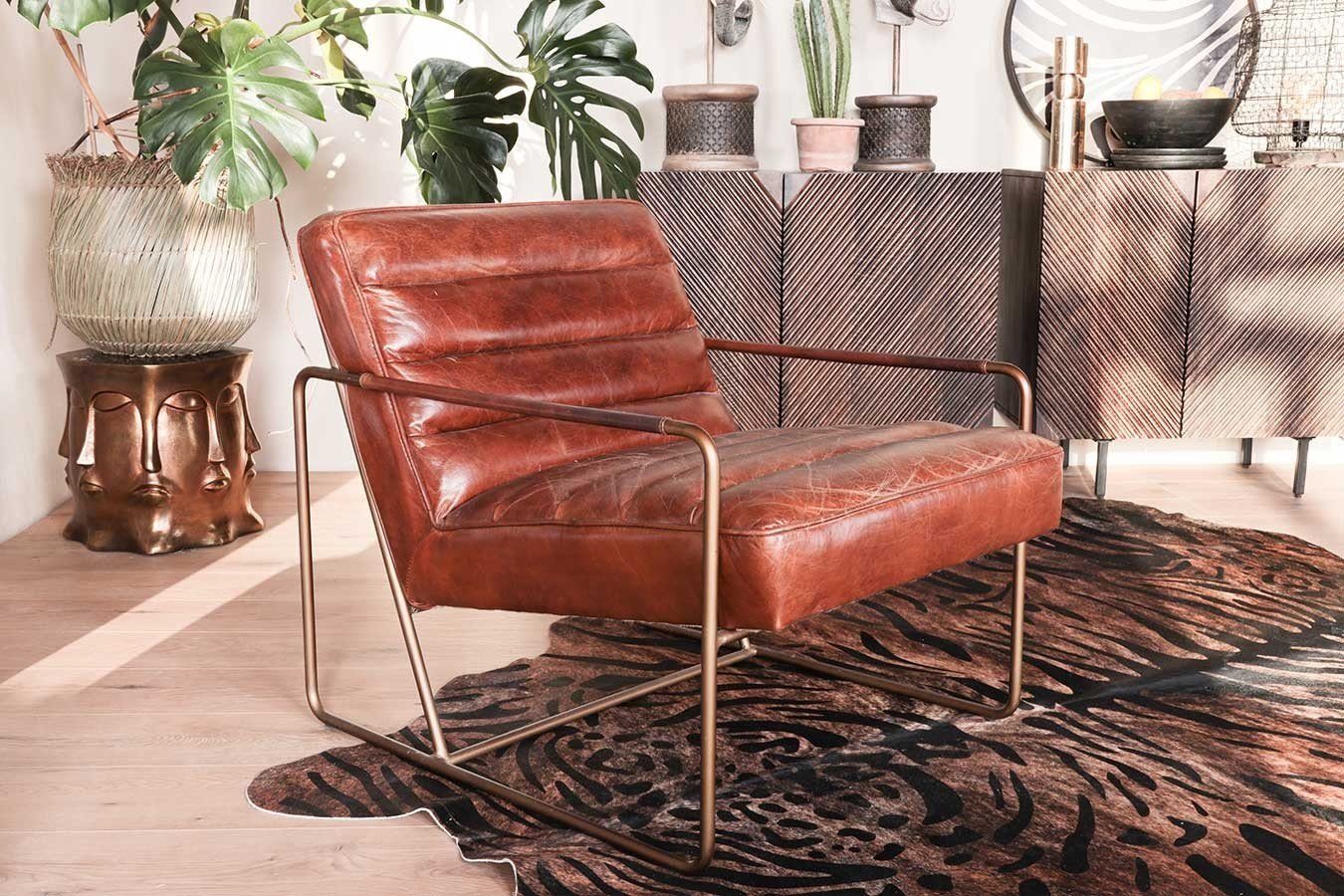 Metallhocker Couchtisch living bronze Boho Face daslagerhaus