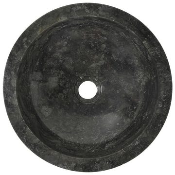 möbelando Waschbecken 296892 (D: 40 cm), aus Marmor in Schwarz