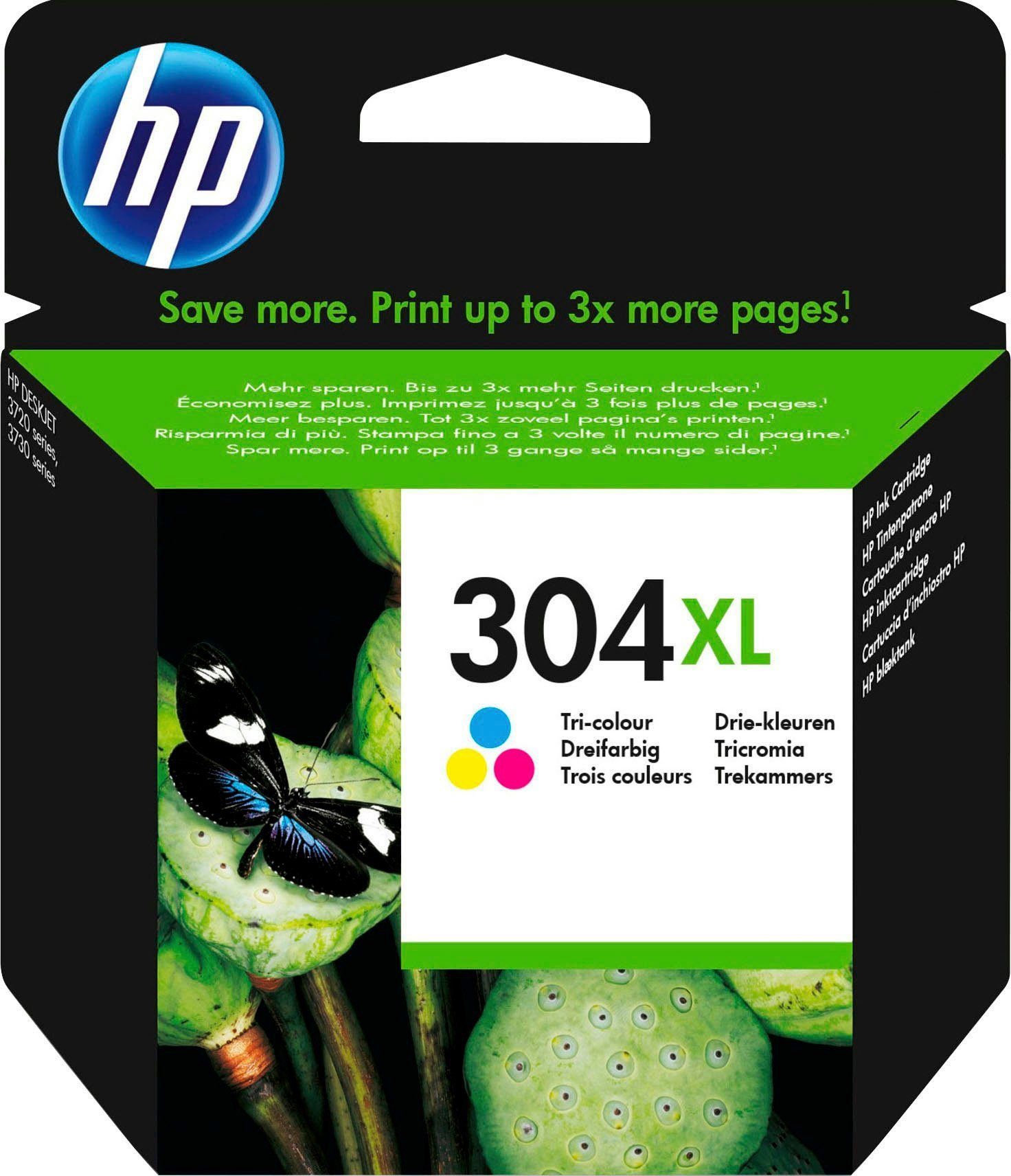 304 Druckerpatrone XL) 1-tlg., Tintenpatrone cyan/ original HP magenta/gelb (Spar-Set, 304XL