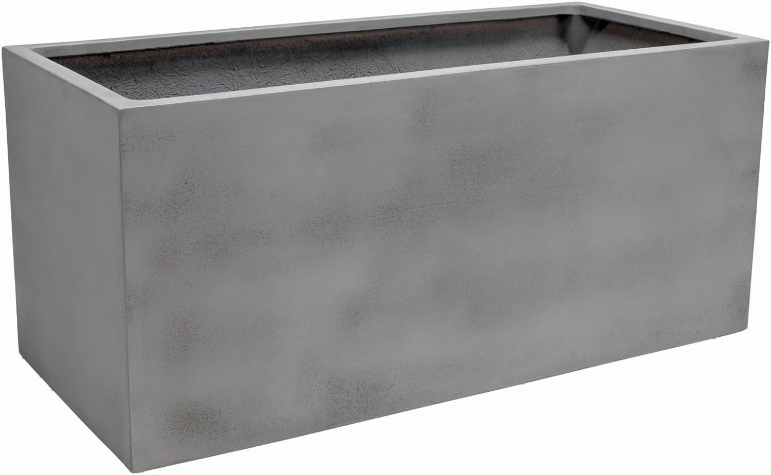 Pflanzkübel Fiberglas MAXI Kasten - Grau Beton-Design