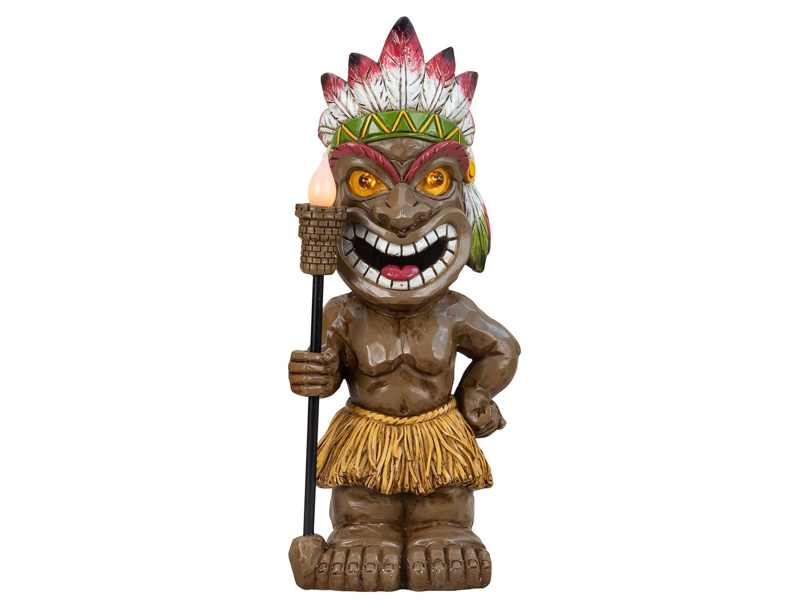 Mel-O-Design Dekofigur 2039 Hawaii Tiki Figur mit Solarlicht (Stück, 1 St., 1), Blickfang