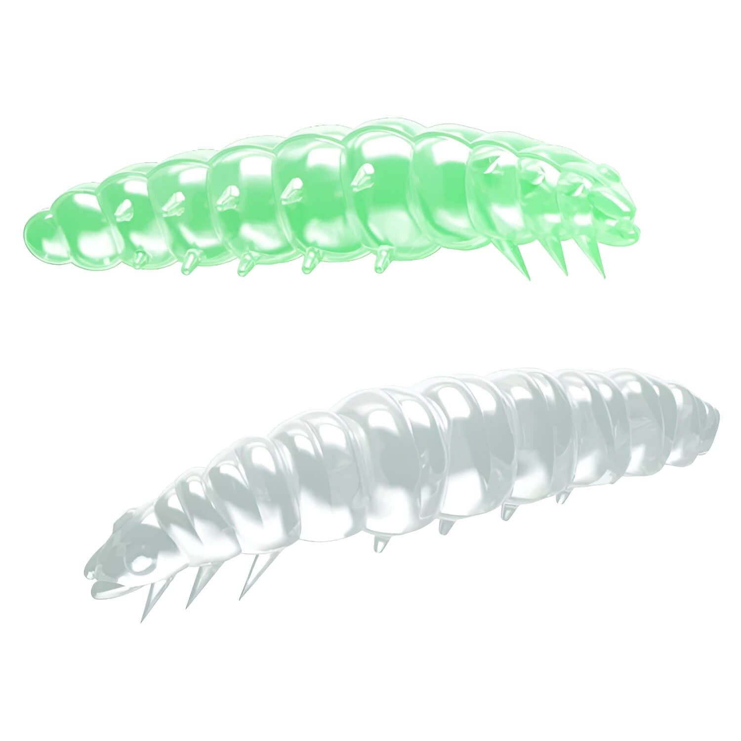 Libra Lures Kunstköder Libra Lures Larva 30 Gummiköder Knoblauch schwimmend Forellenangeln, (15-St)