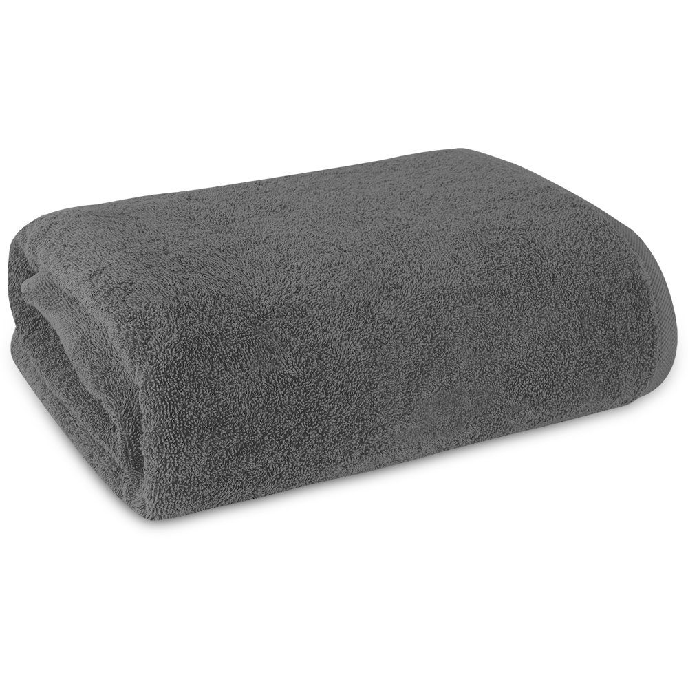 Set grau 10, Handtuch Set sehr 100% 4x Hautfreundlich / Baumwolle, pflegeleicht Handtuch (Set, ARLI 10-tlg), und Handtuch 10er - 4x Gästetuch anthrazit 2x Duschtuch