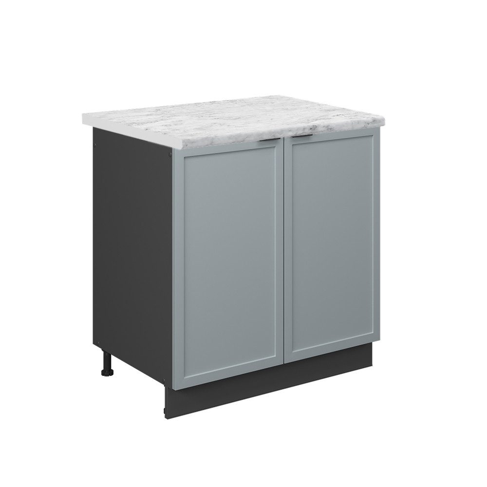 Vicco Spülenunterschrank Fame-Line, Hellblau-grau/Anthrazit, 80 cm, günstig online kaufen