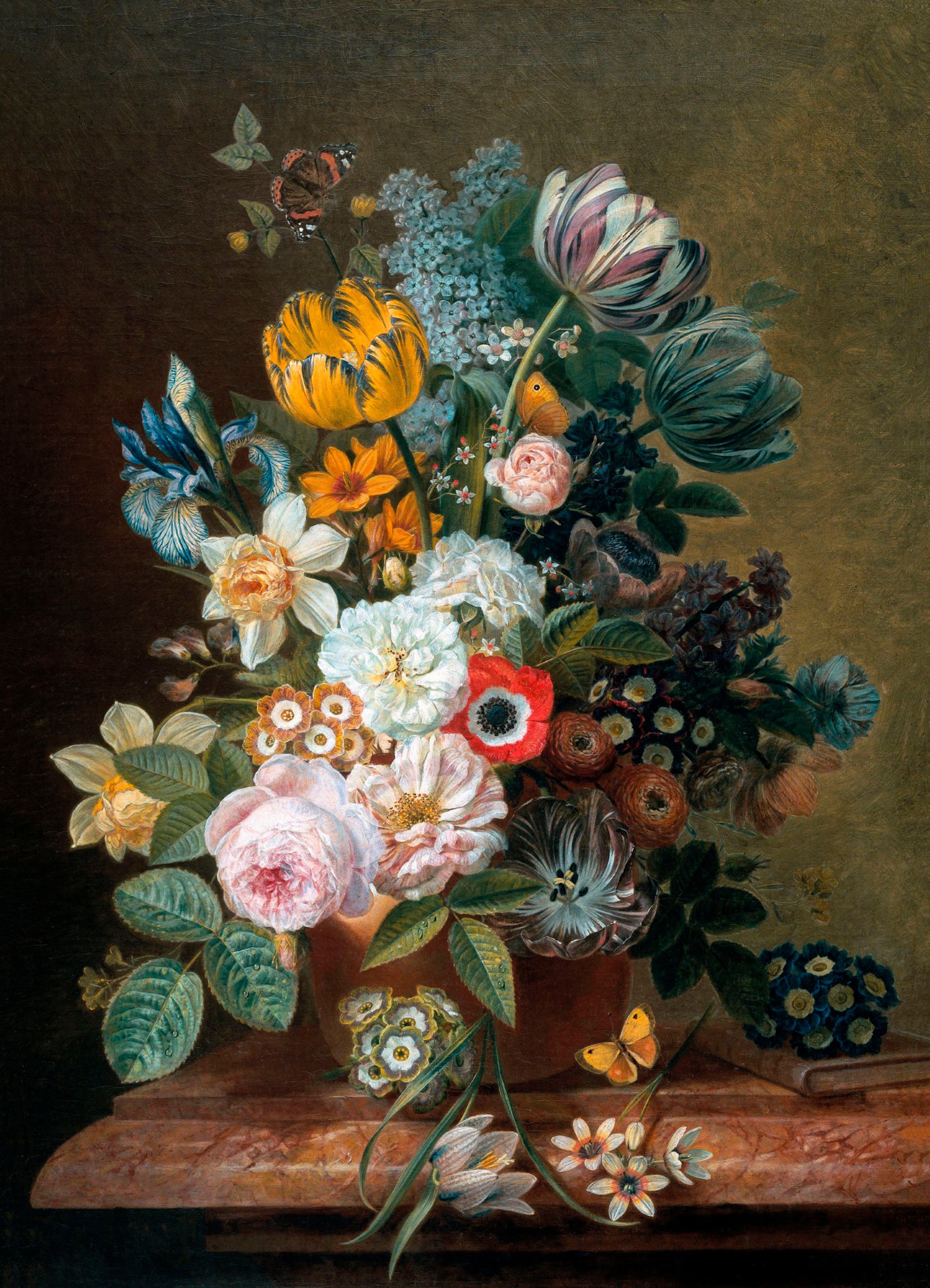 Art for the home Leinwandbild Stillleben Blumen, Art, Blumen, Stillleben, Stillleben mit Blumen 100 x 70 cm