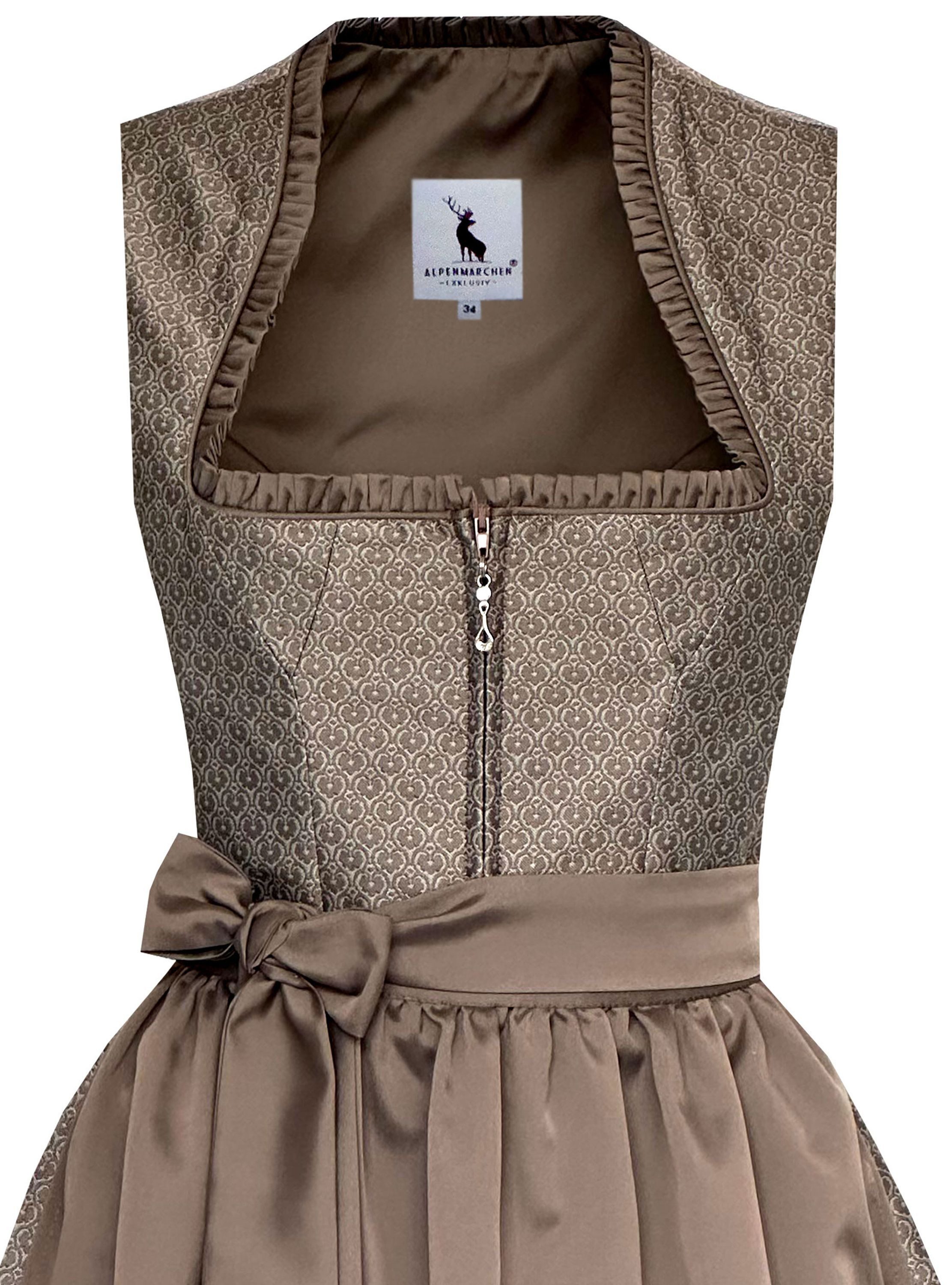 Alpenmärchen Dirndl Dirndl Liane in Braun - ALM1044 günstig online kaufen