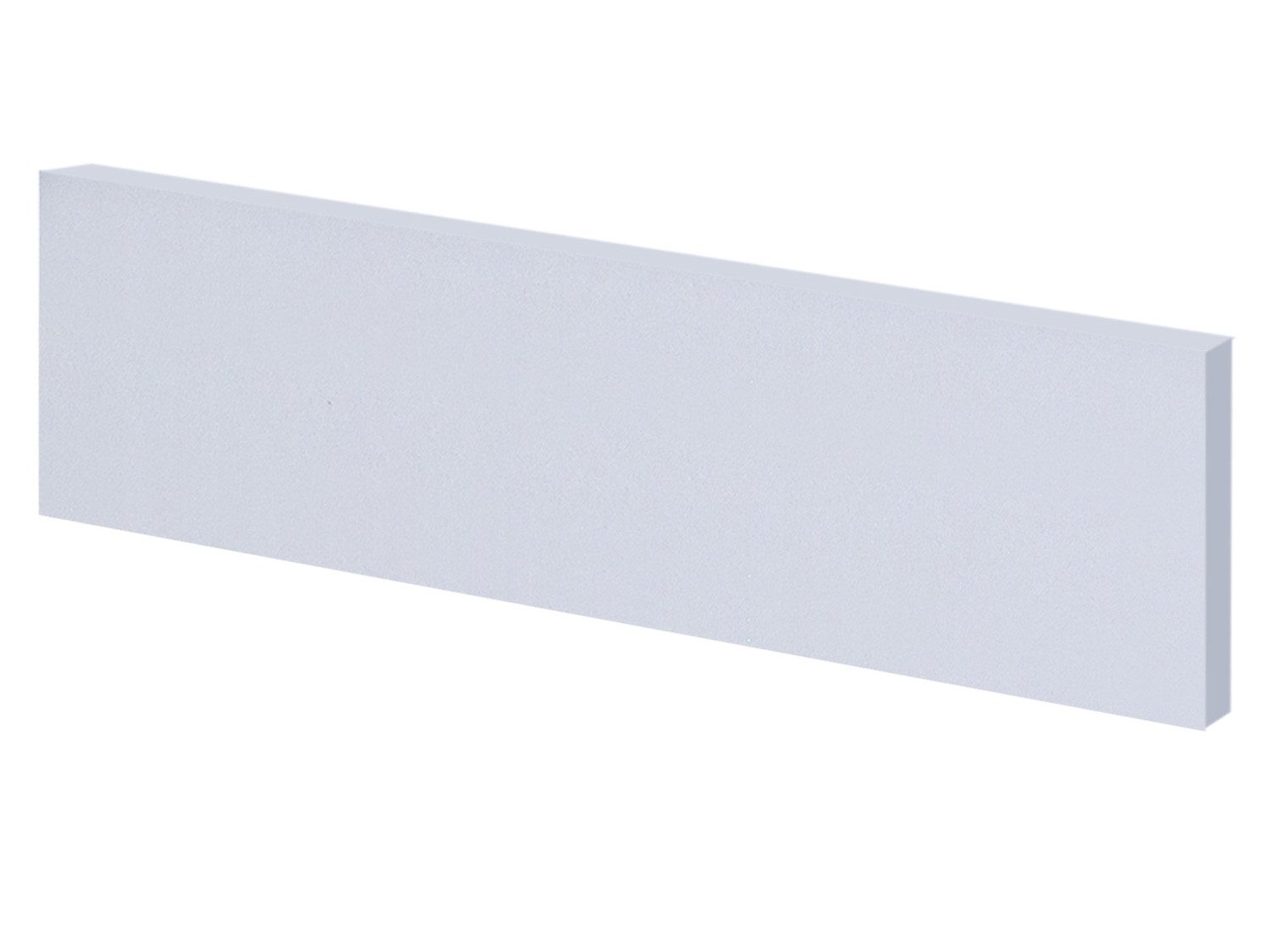Flex-Well Frontblende Sockelblende für Geschirrspüler 60 cm breit - Weiß – Witus/Nawa/Toska
